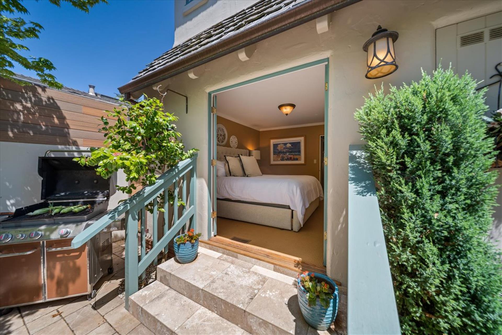 Patio Entrance to the Downstairs Bedroom
