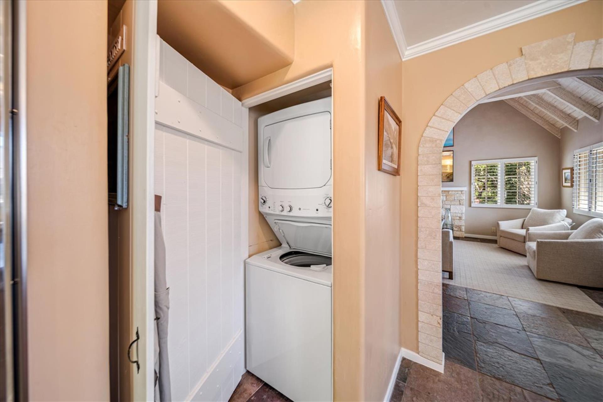 Washer and Dryer is Nest to the Kitchen