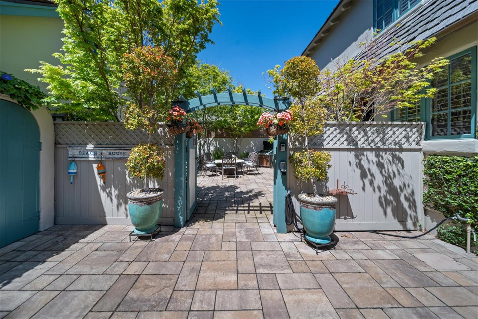 Entrance to the Backyard Patio from the Driveway