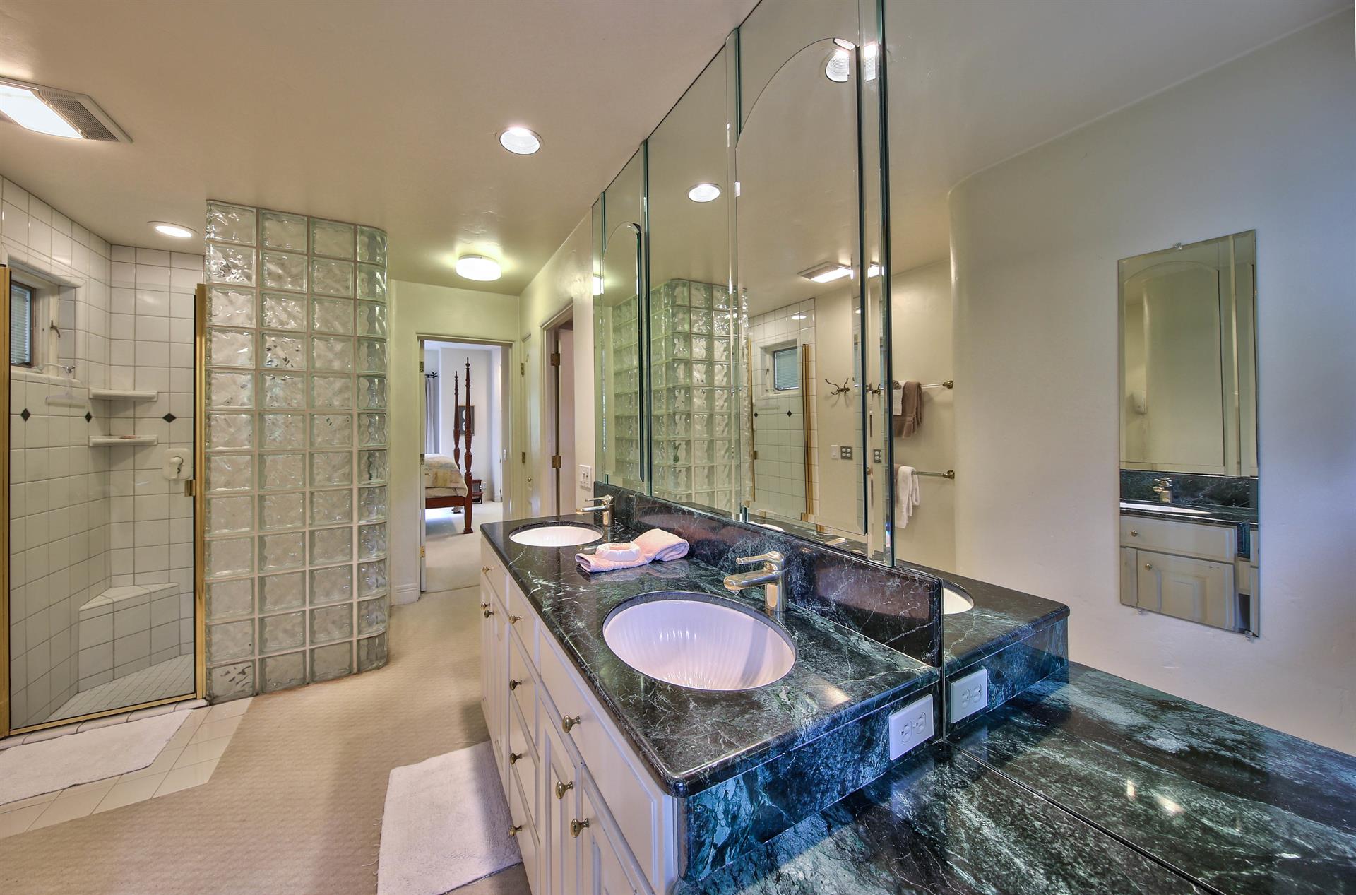 En Suite Bathroom, Two Sinks, Standing Shower
