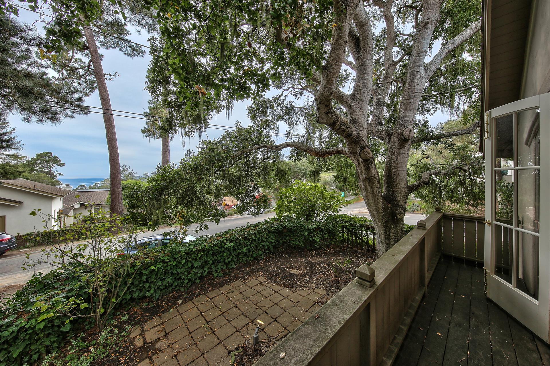 A Peek of the Ocean on Clear Days from the Front Porch