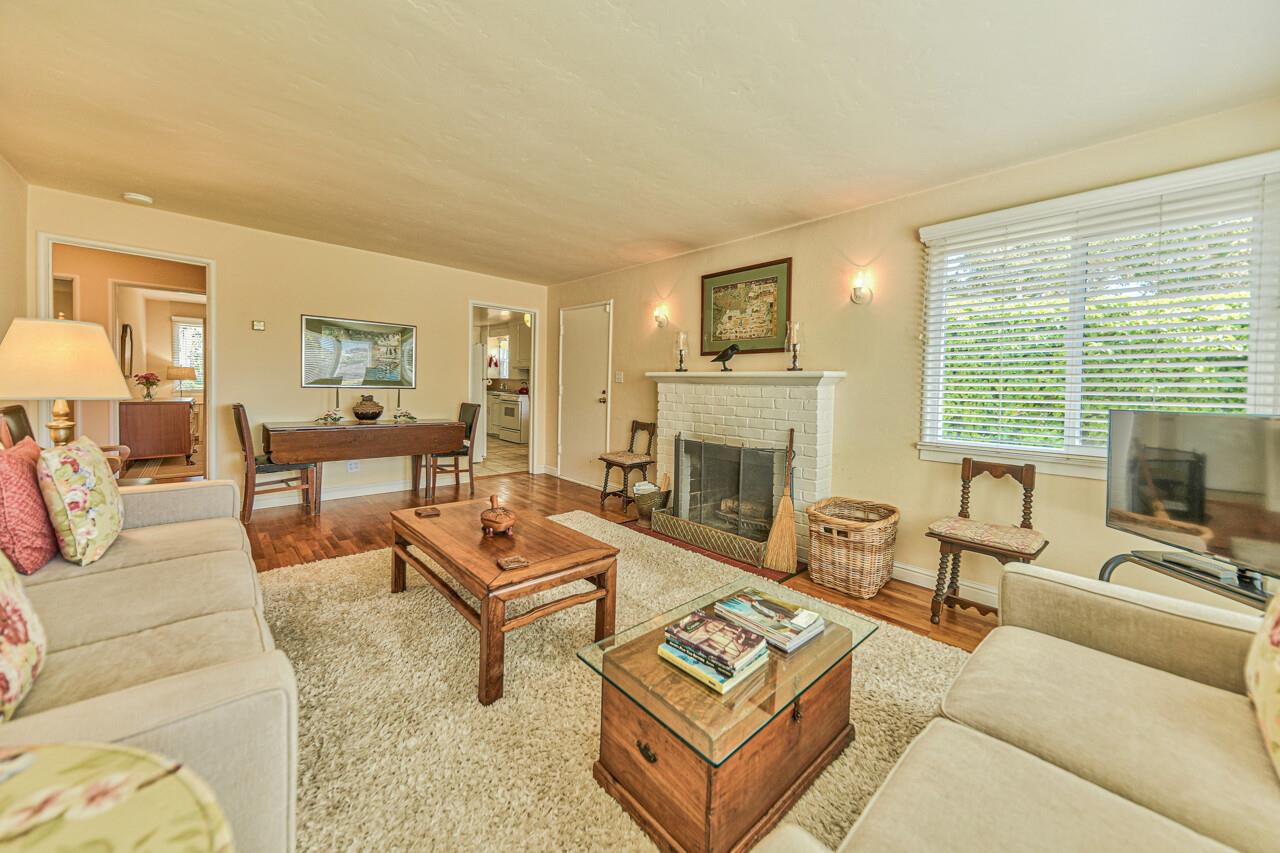 Living Room  Wood Burning Fireplace, TV
