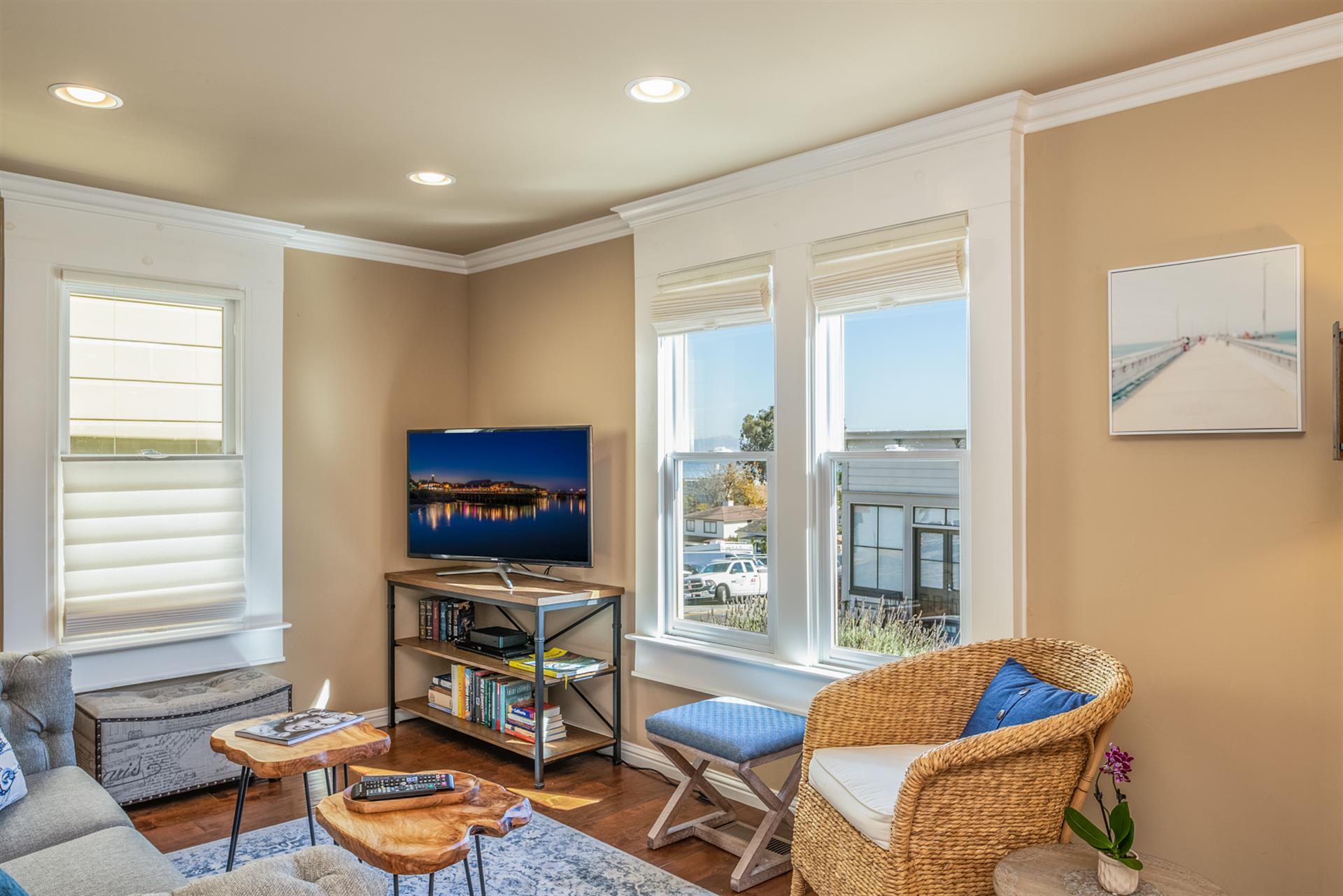 Living Room with HDTV