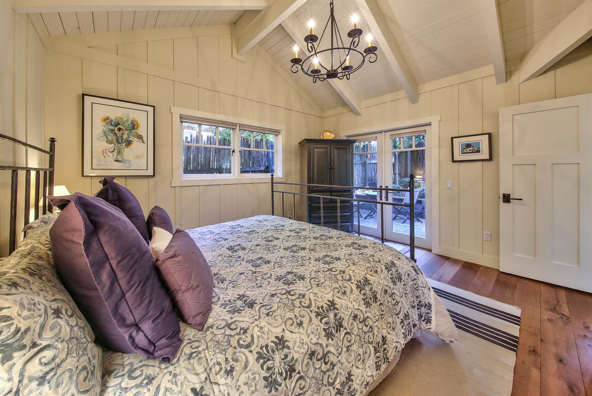 Bedroom with King Bed, Access to Rear Patio