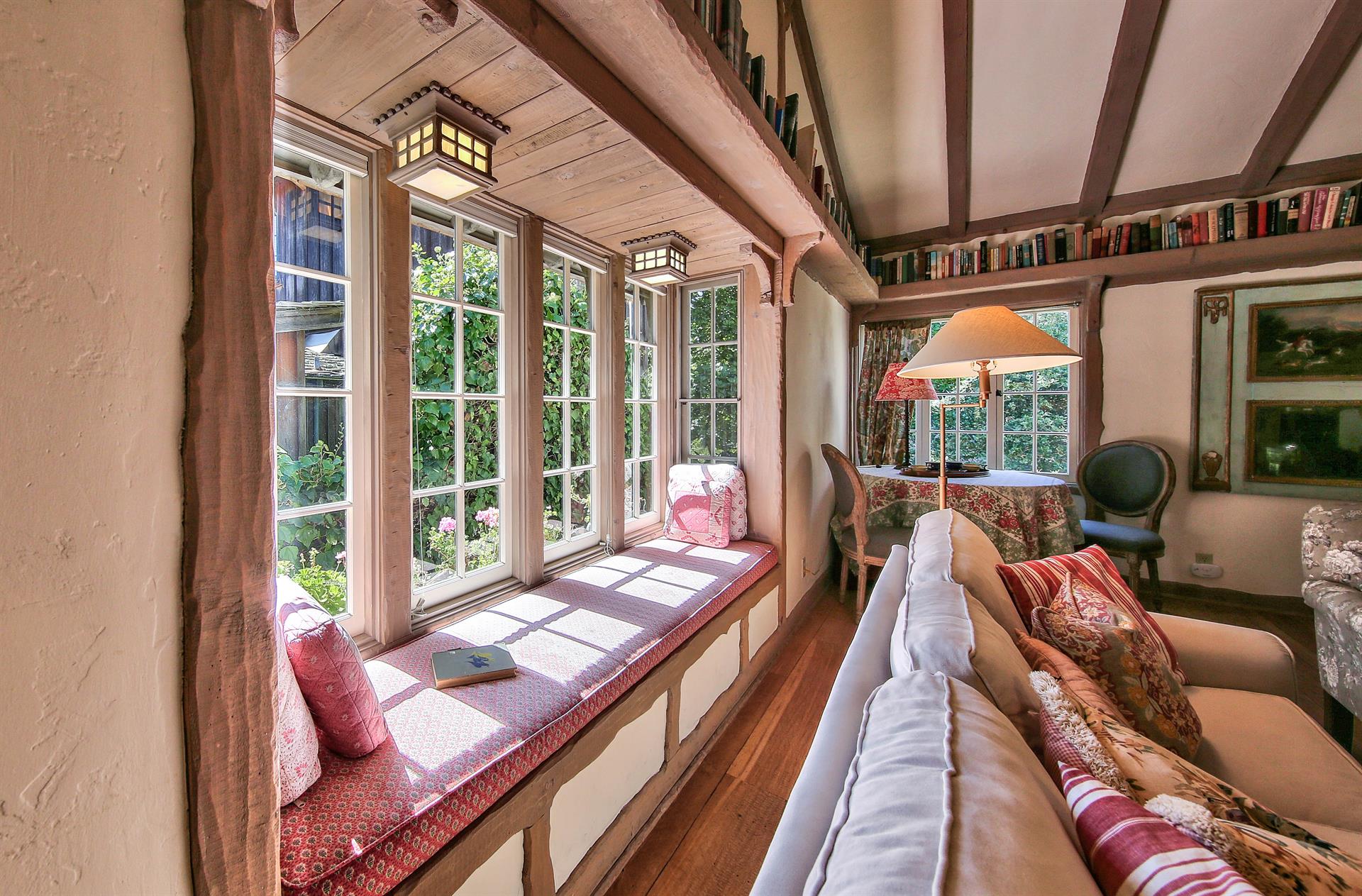Charming Window Seat and Display of Books