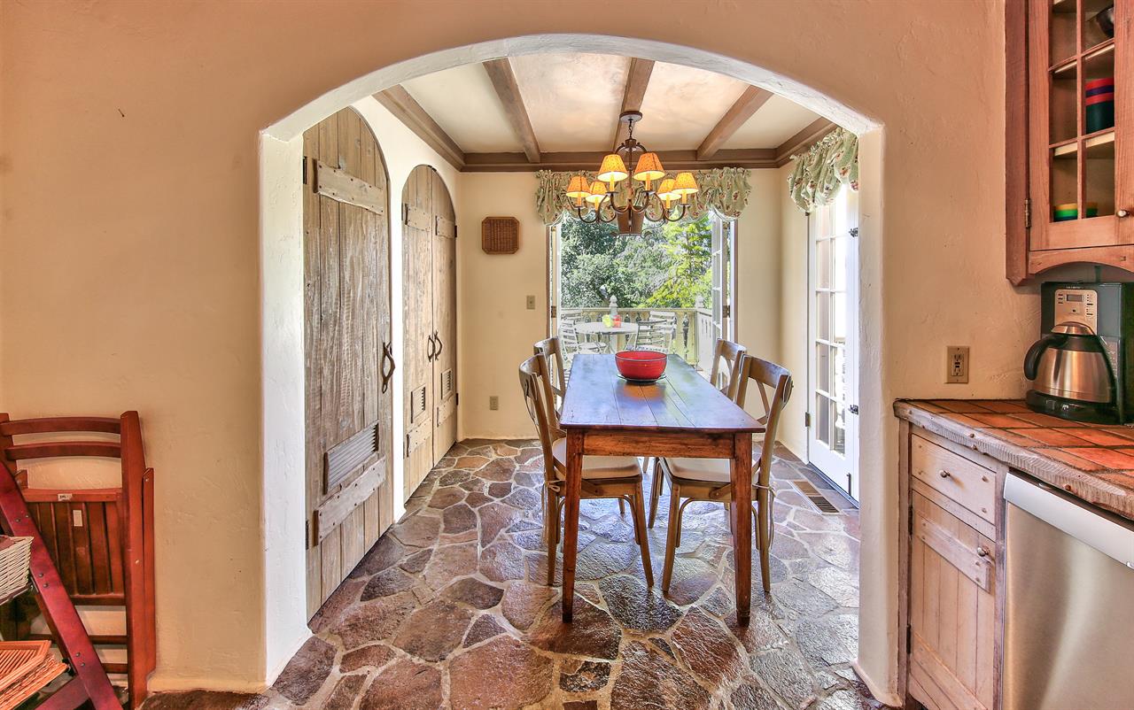 EatIn Kitchen Leads to Back Patio