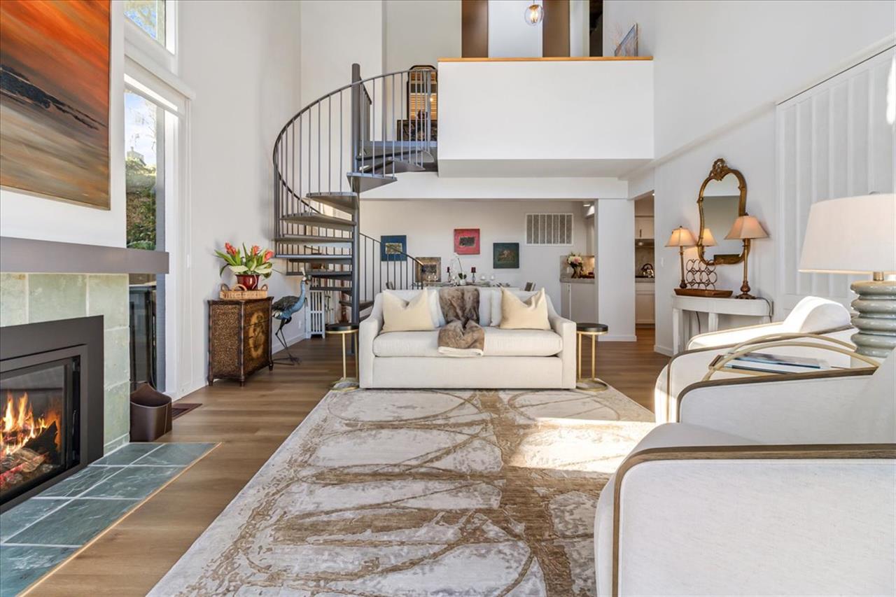 Spacious Living Room has TwoStory Ceilings