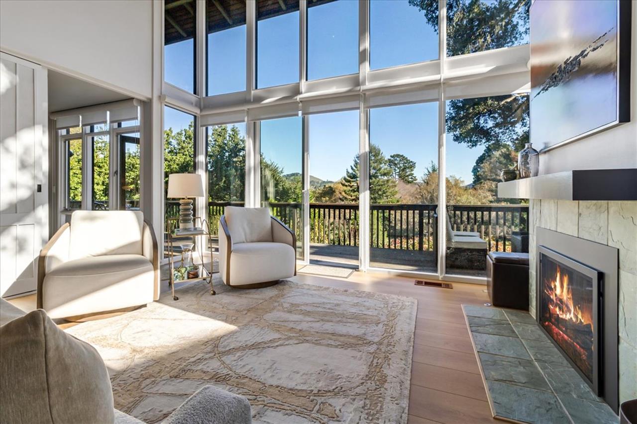 TwoStory FloortoCeiling Windows Bring in the Outdoors