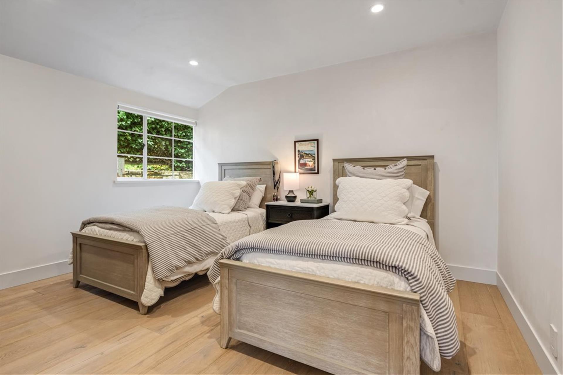 Downstairs Bedroom 3 has Two Twin Beds