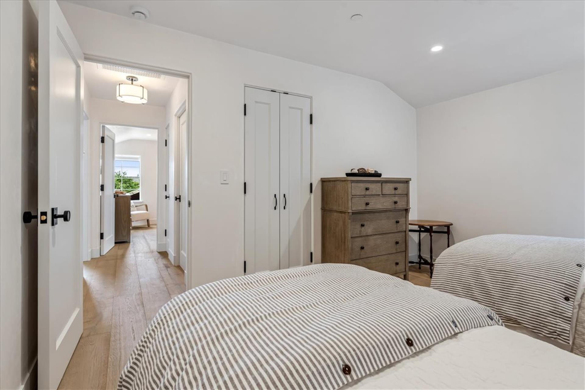 Downstairs Bedroom 3 has Two Twin Beds