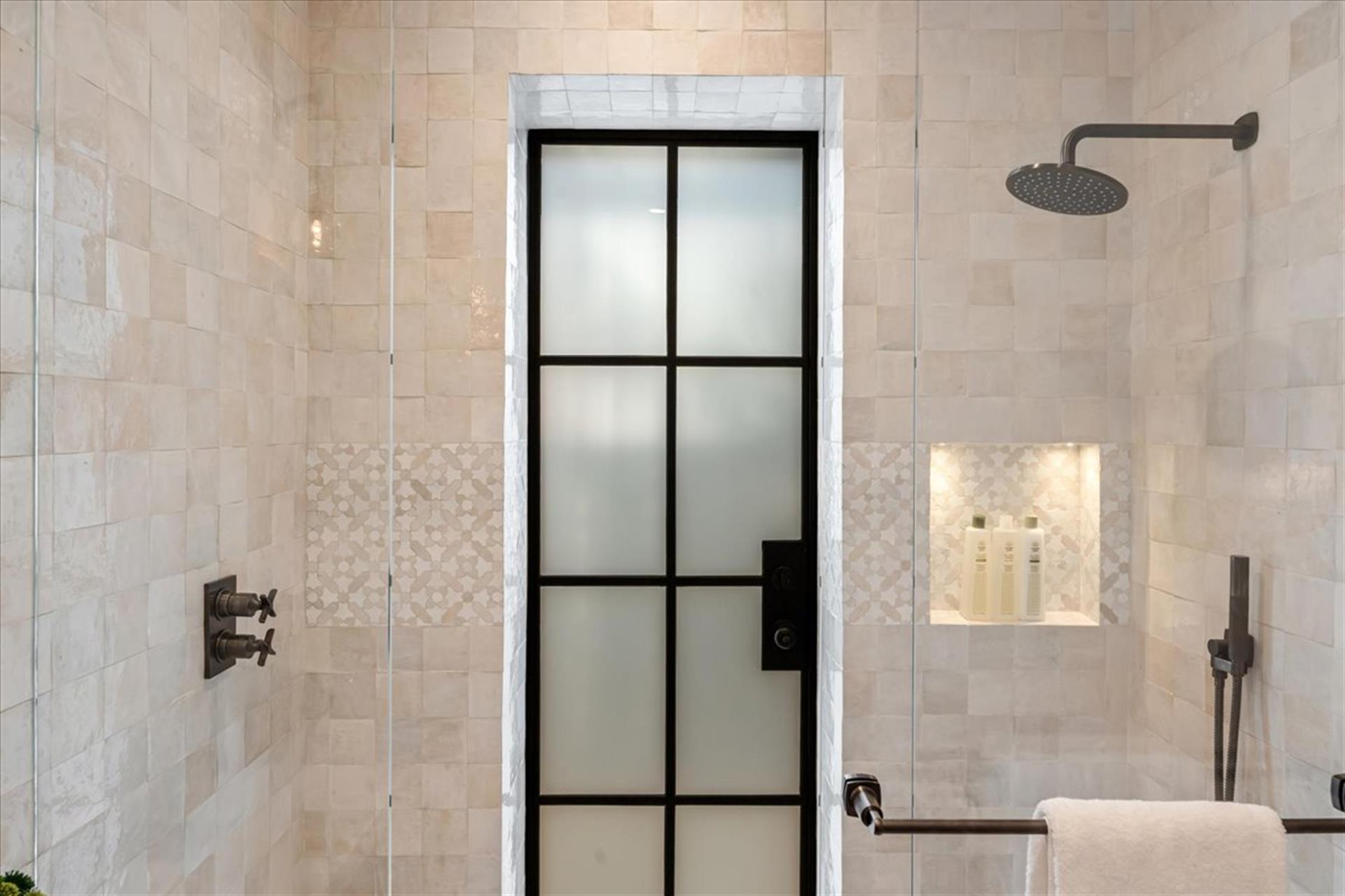 Downstairs The Full Hall Bathroom has a Shower