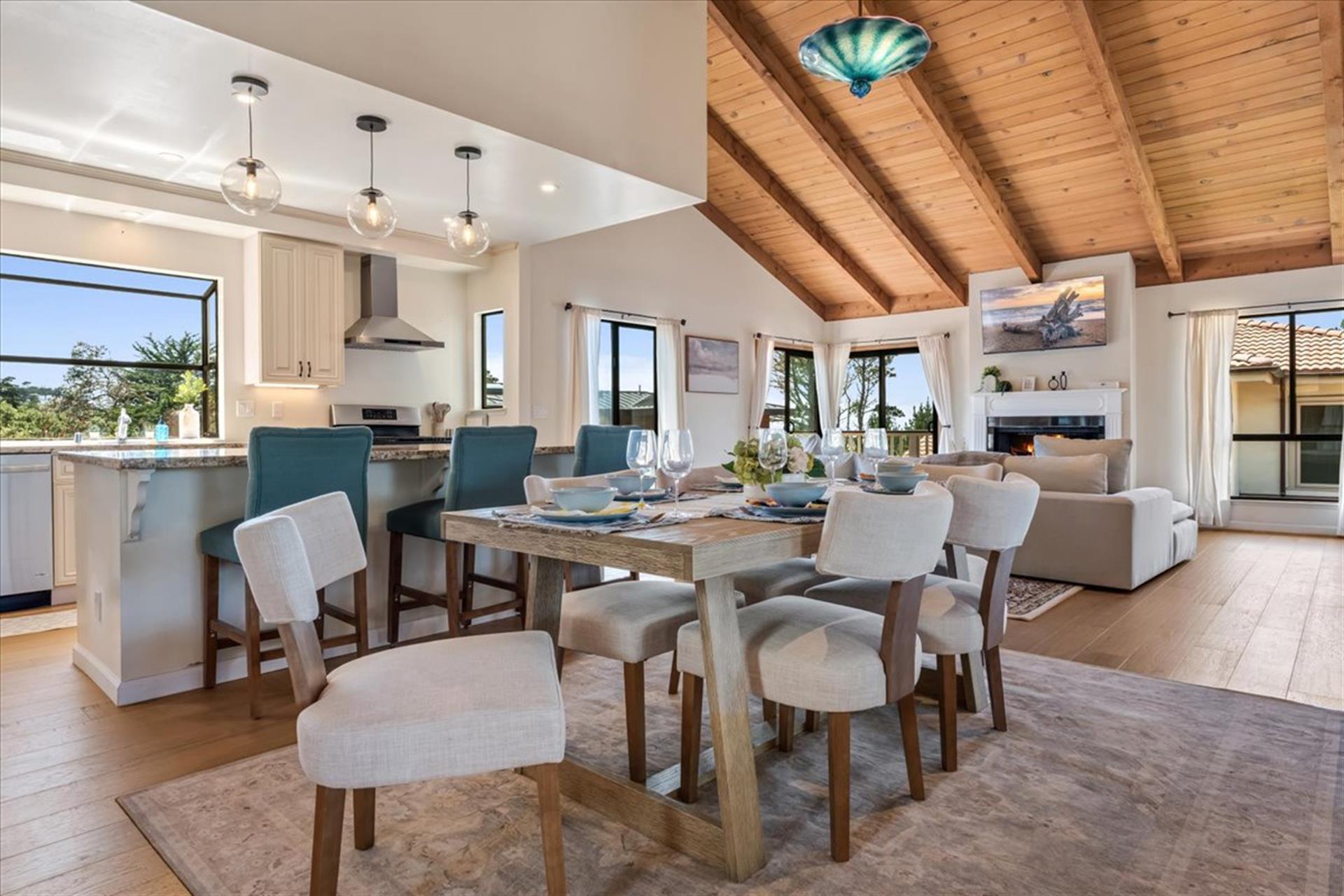 Dining Area Next to the Kitchen and Family Room