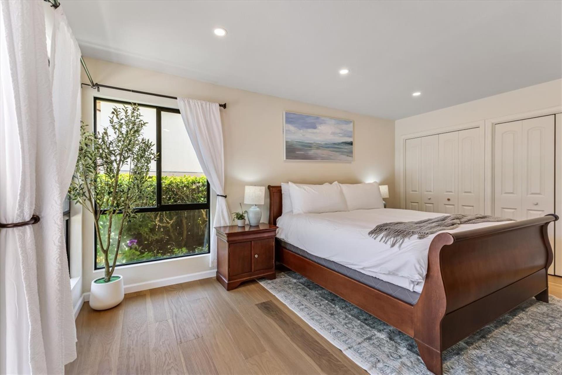 Bedroom 2 has a Cal King Bed
