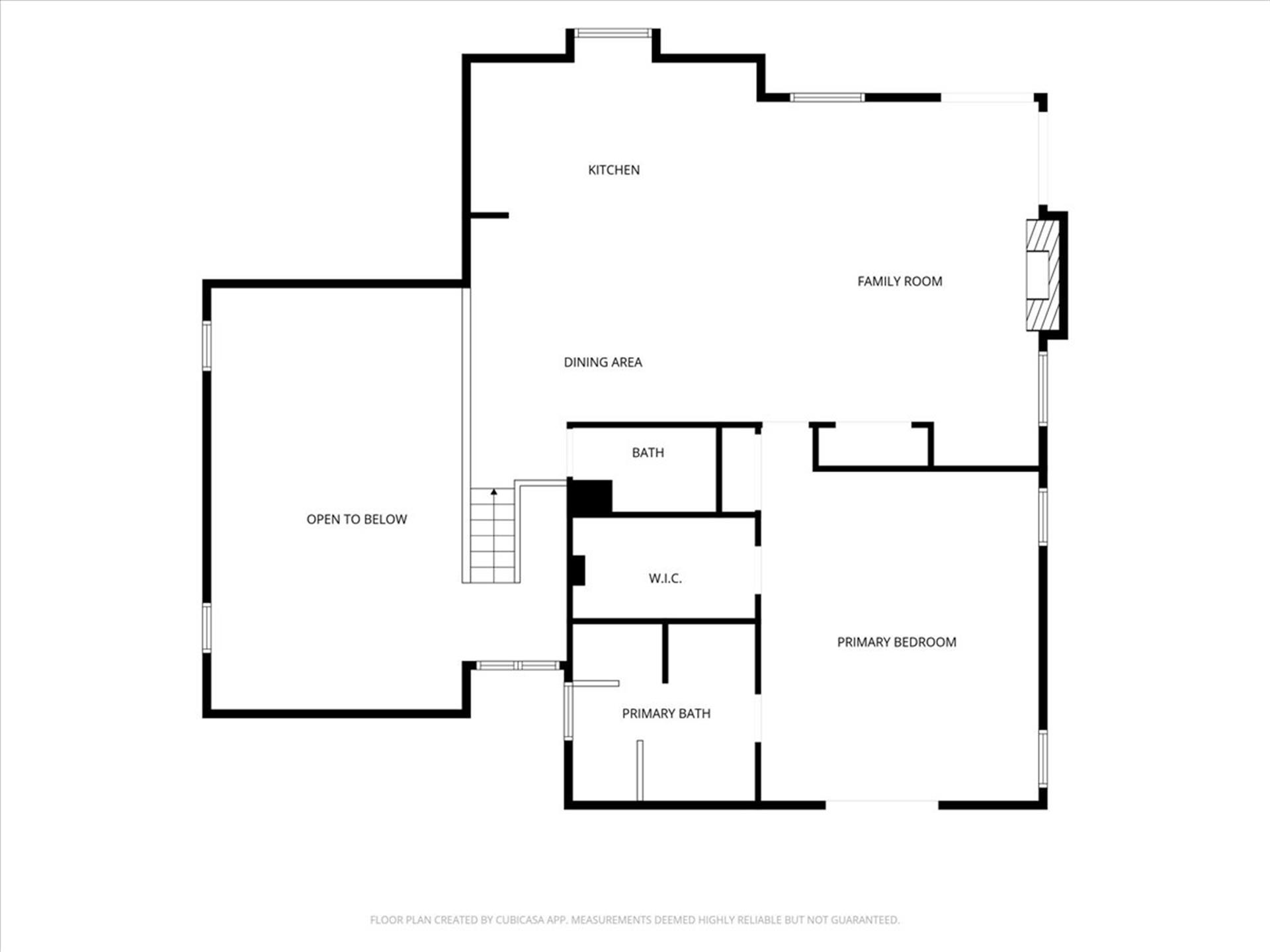 Upper Level has the Kitchen, Dining Area and Family Room