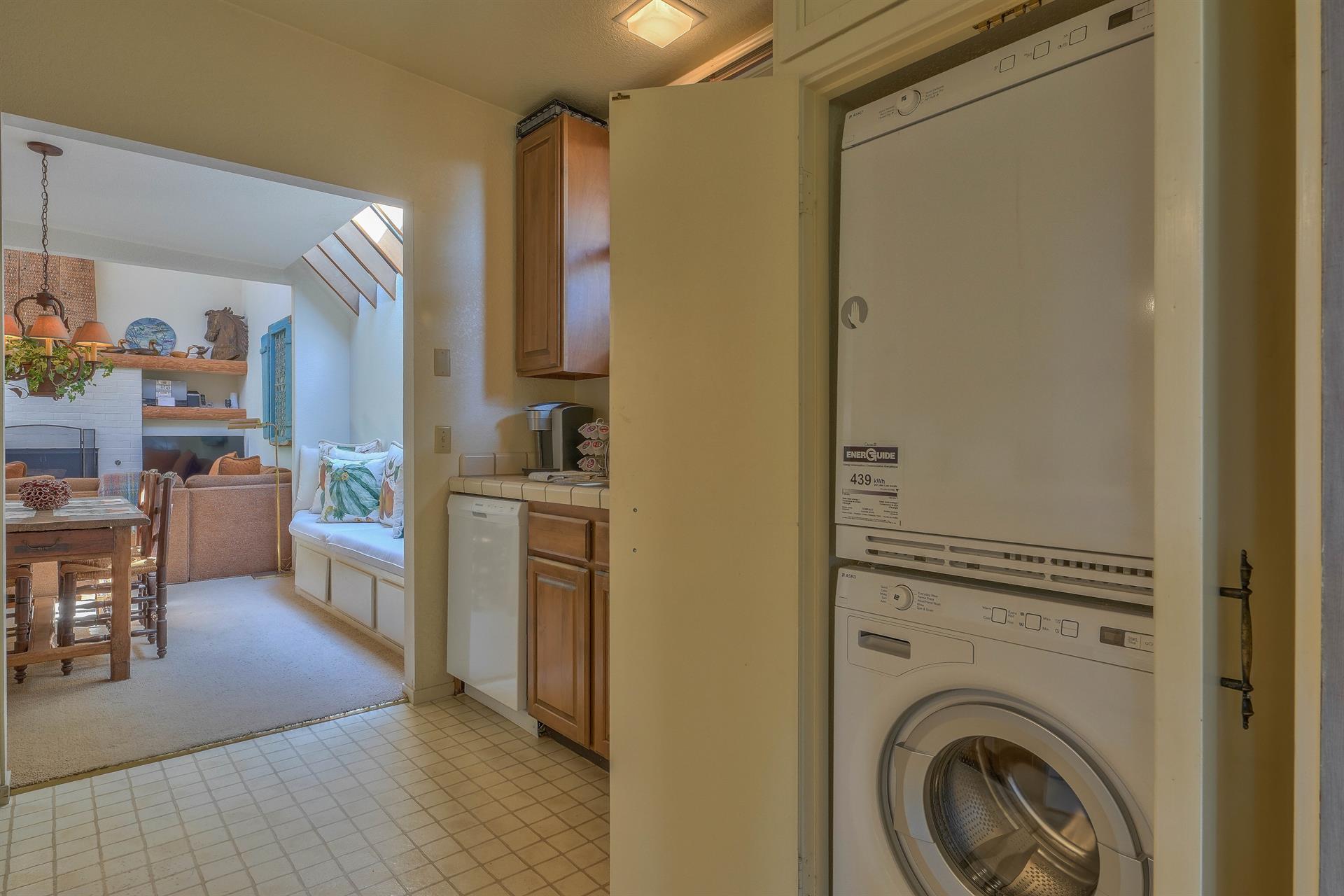 Conveniently Located Laundry Center Near Kitchen