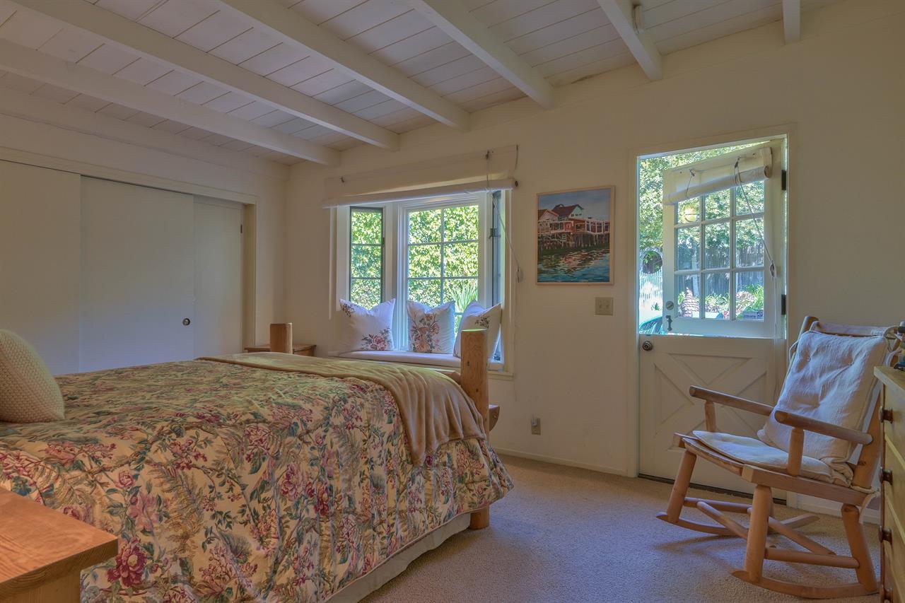 Bedroom 2, Queen Bed, Dutch Door to Patio, Window Seat