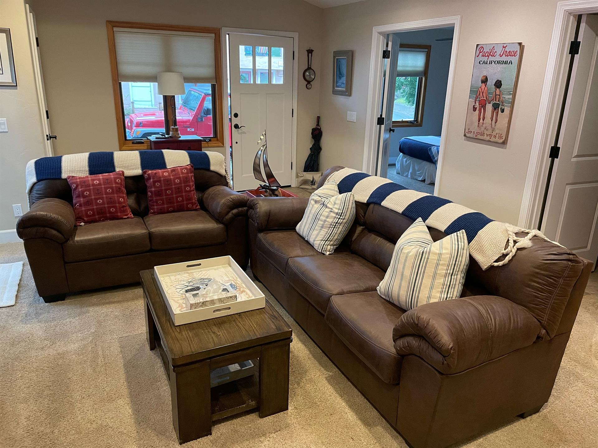 Living Room with Comfortable Seating, TV, Gas Fireplace
