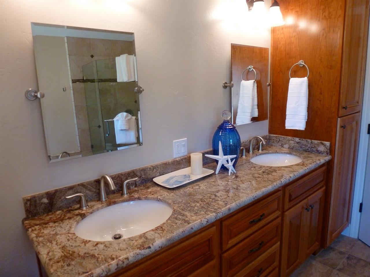 Upstairs Primary Bath with Shower and Separate Jetted Tub