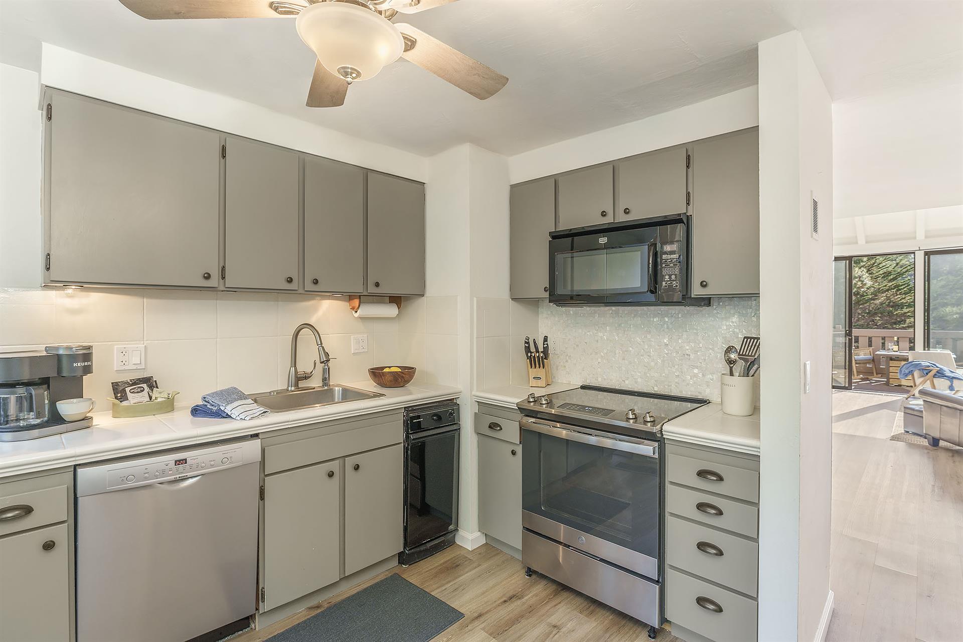 Kitchen renters bring their own dishes, glasses, utensils, etc.