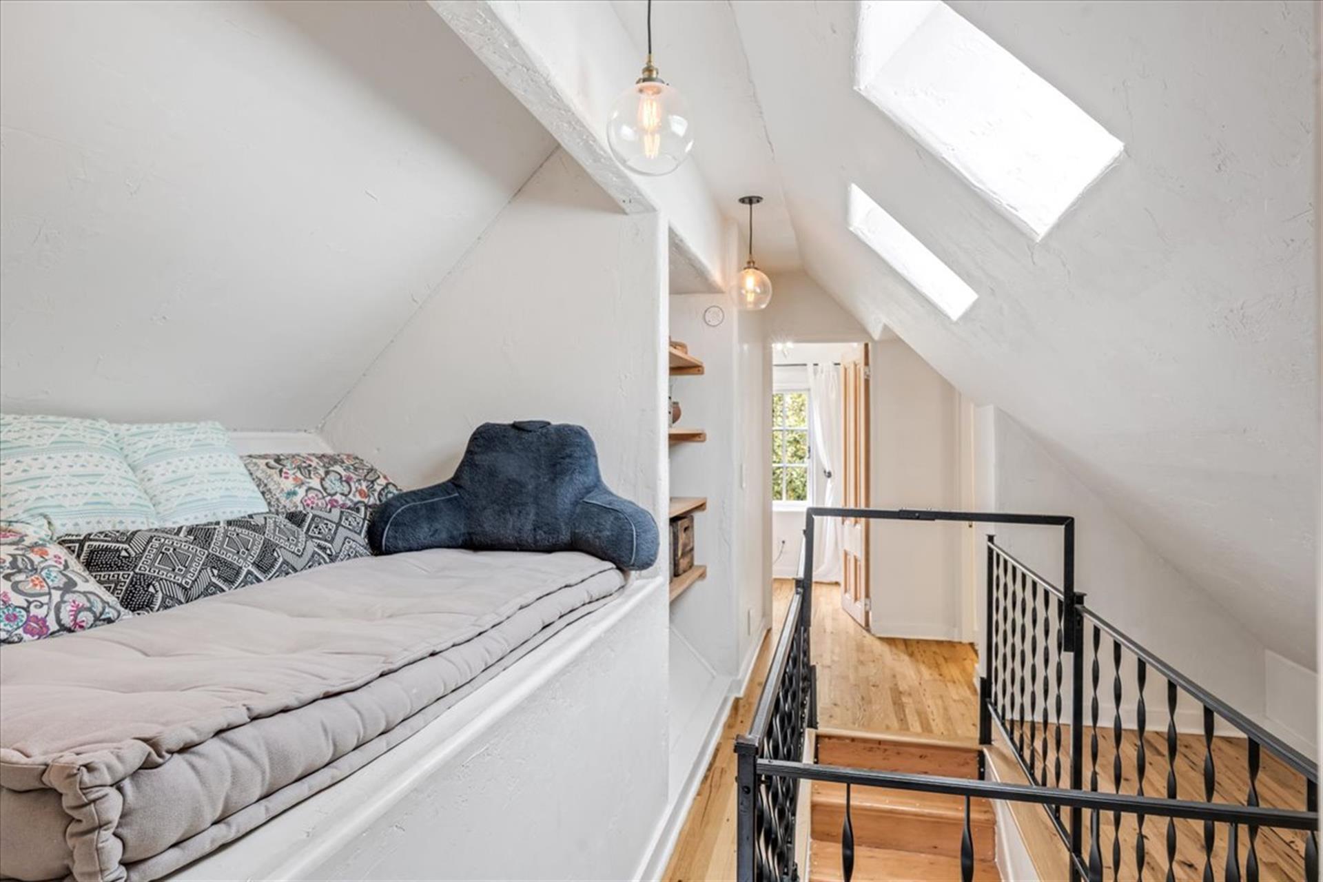 Readers Nook at the top of the Staircase Landing