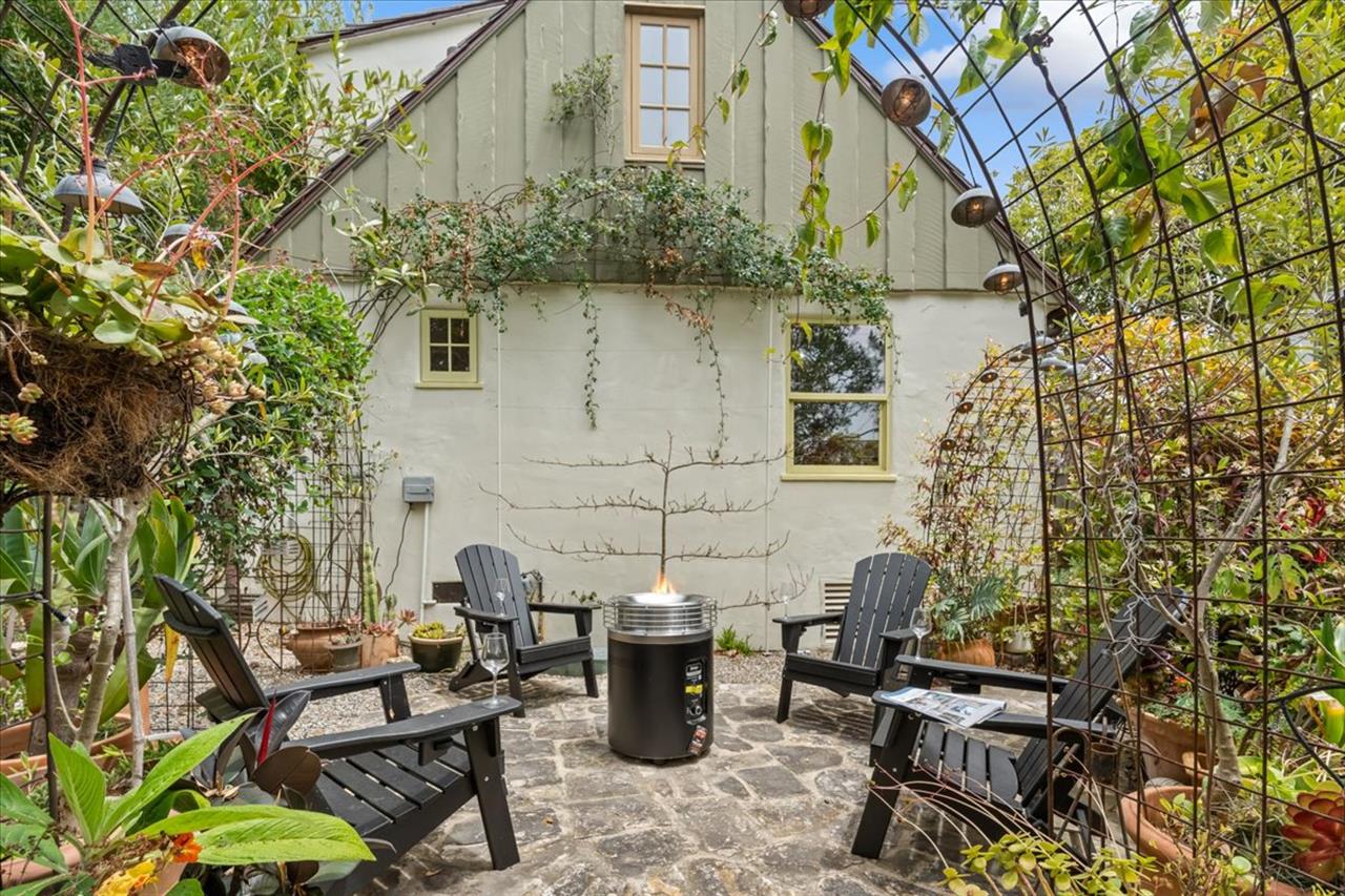 Backyard has a Firepit