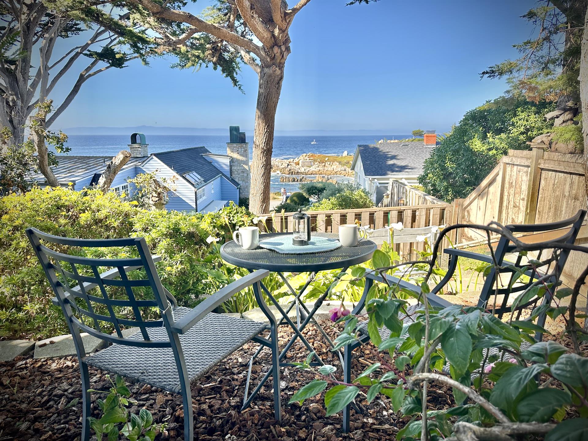 Outdoor Seating with Bay View