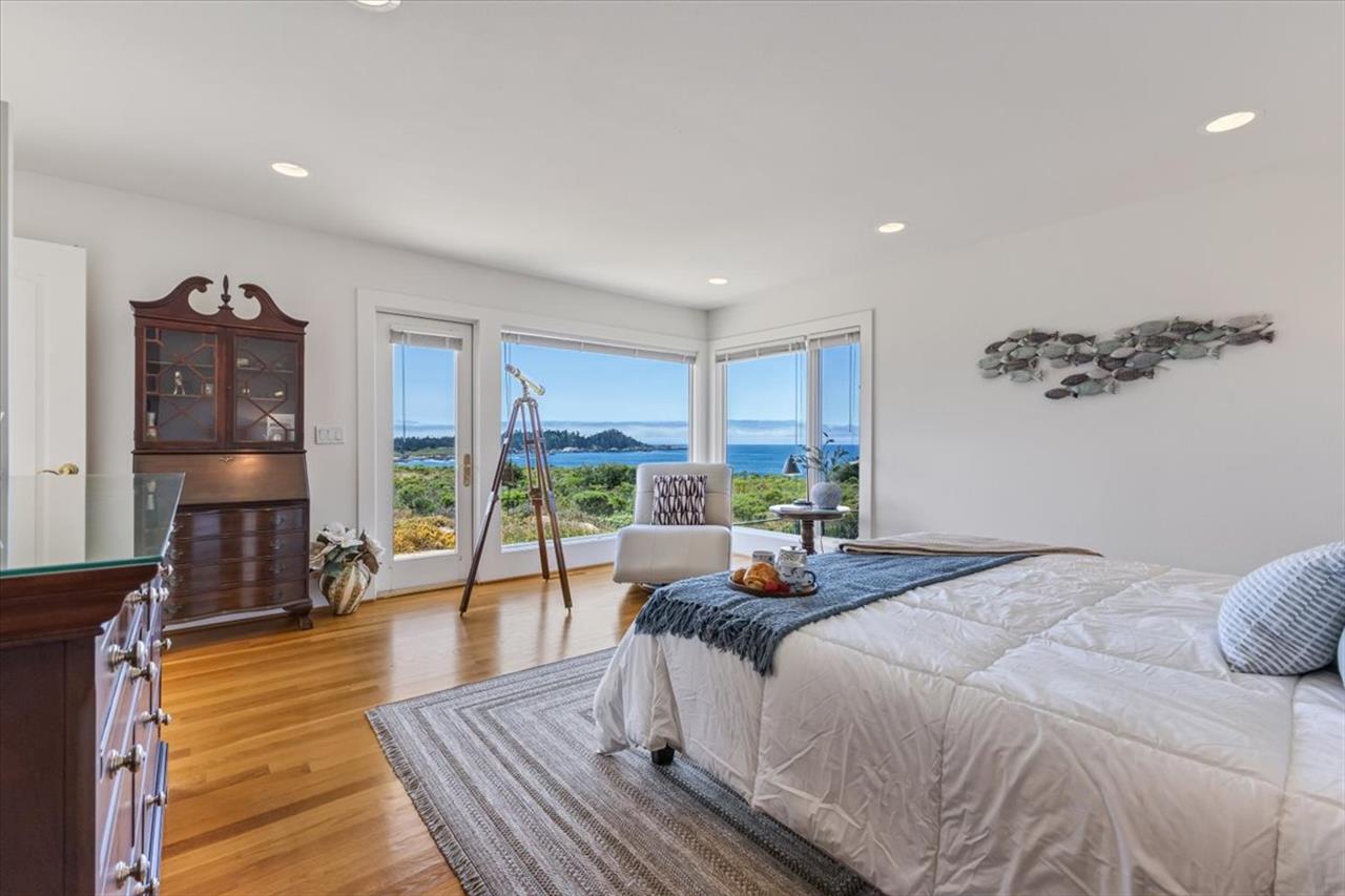 Bedroom 1  Primary Suite  Point Lobos and Ocean Views