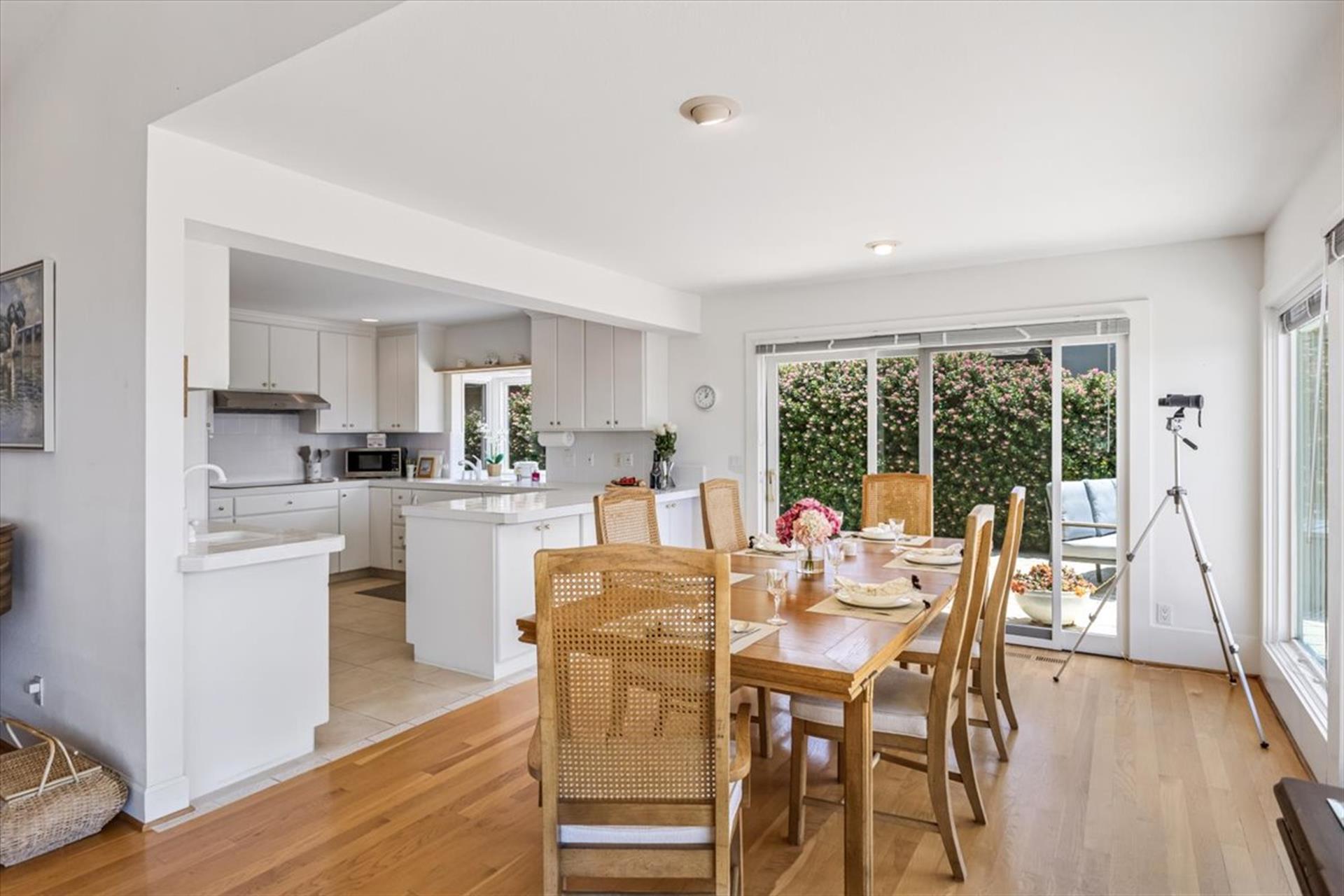 Dining Area with Panoramic Ocean and Point Lobos Views