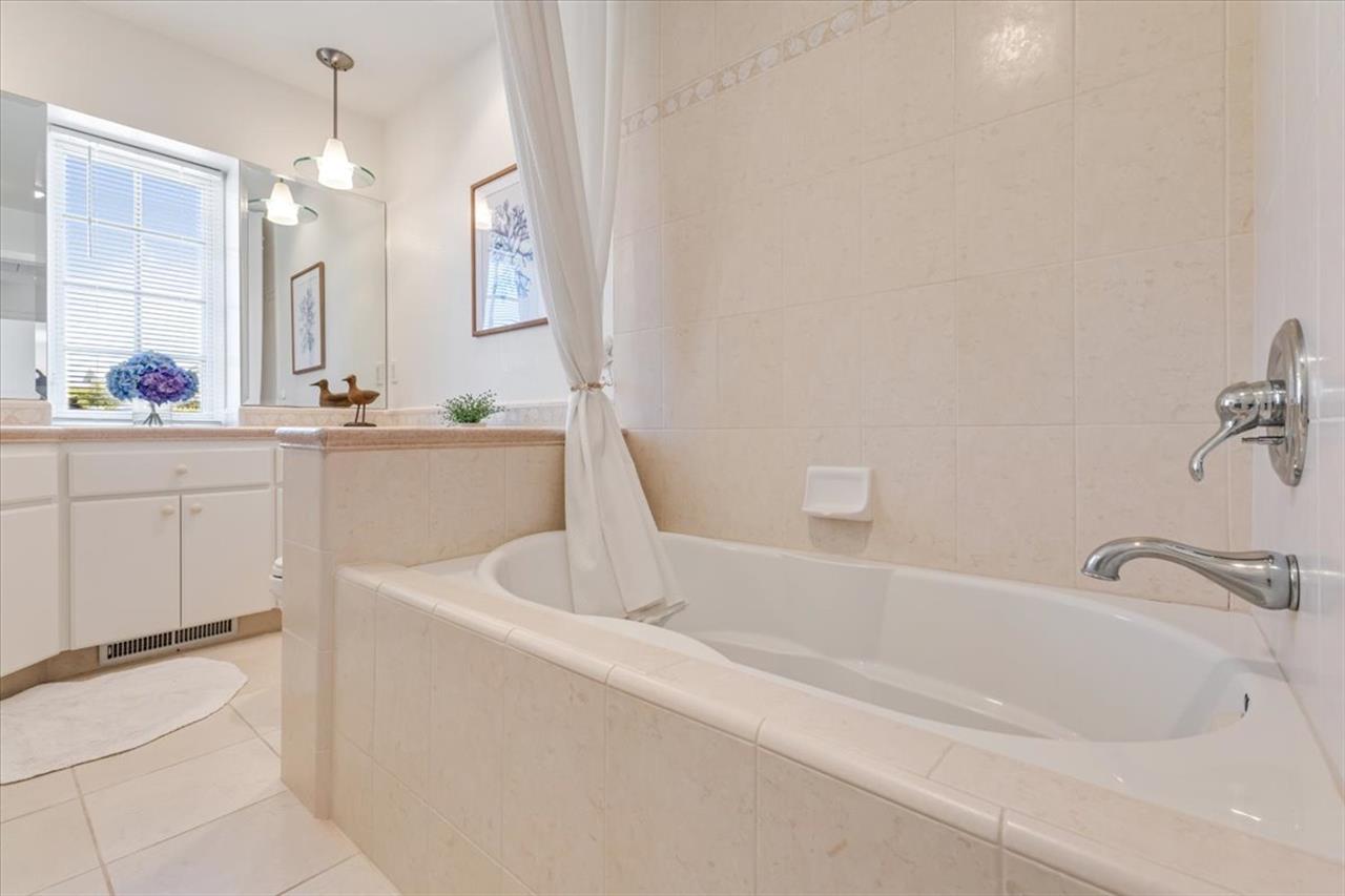 Hall Bathroom has a Shower Over Tub Combo