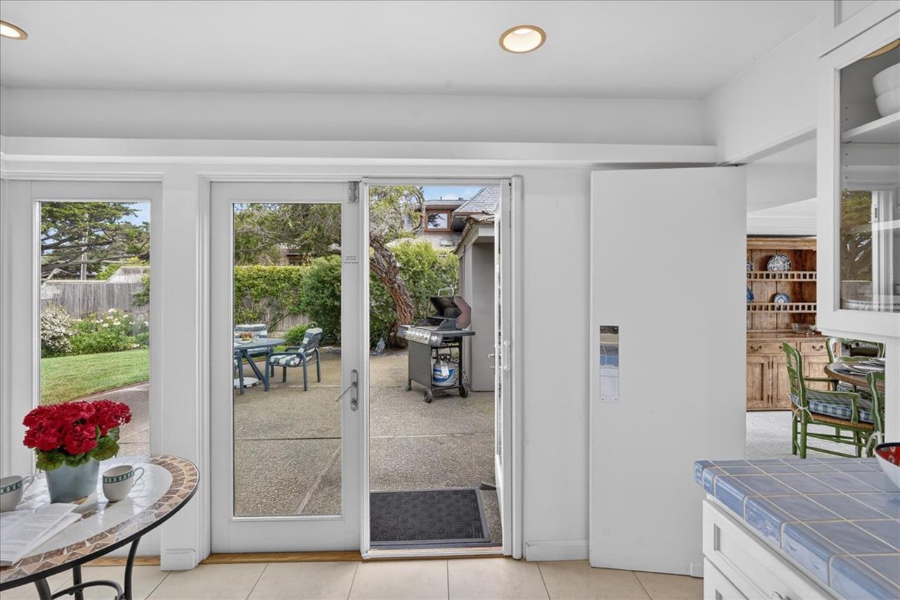 Kitchen has Access to the Patio with a Gas BBQ