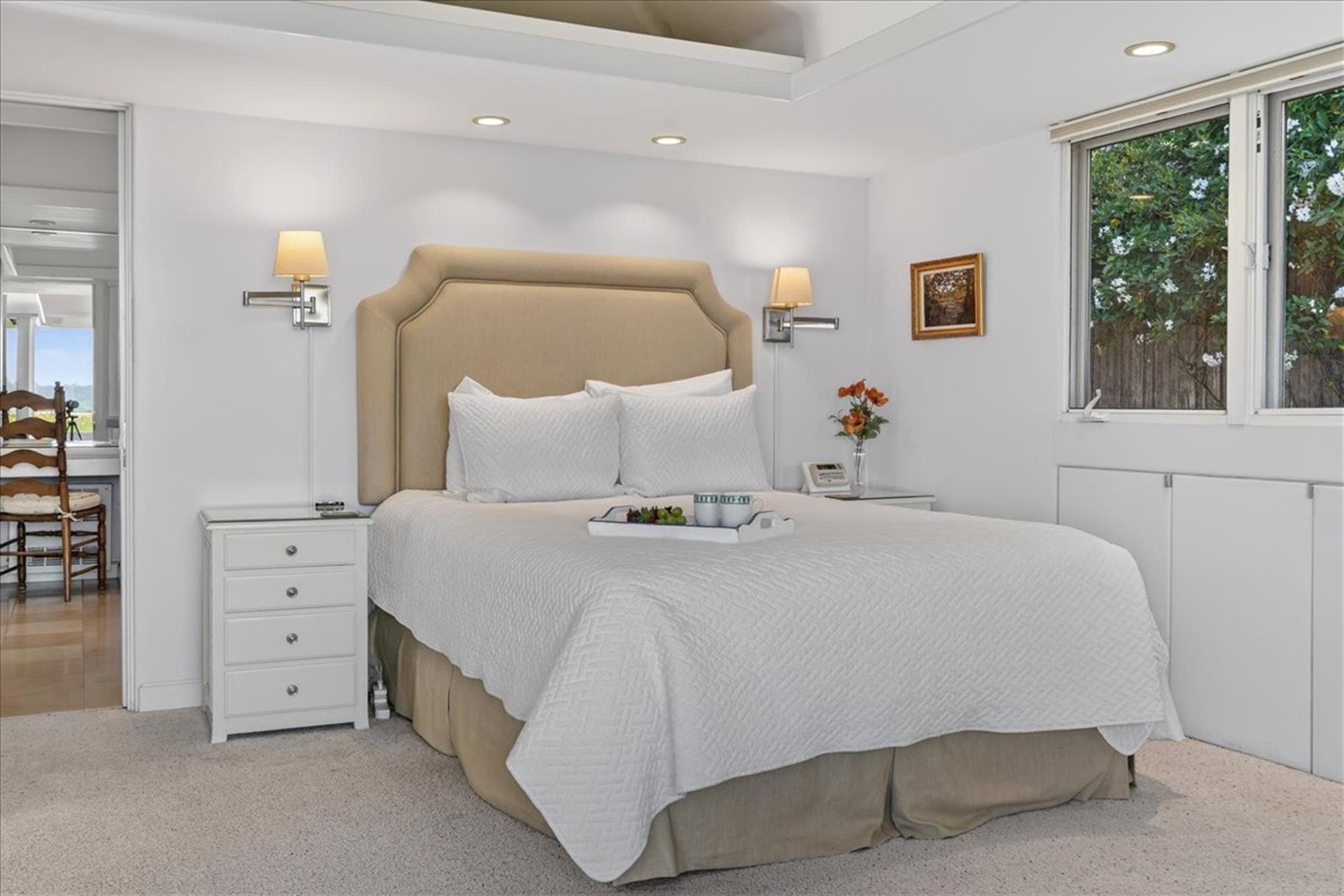 Primary Suite  Bedroom 1 has a Queen Bed