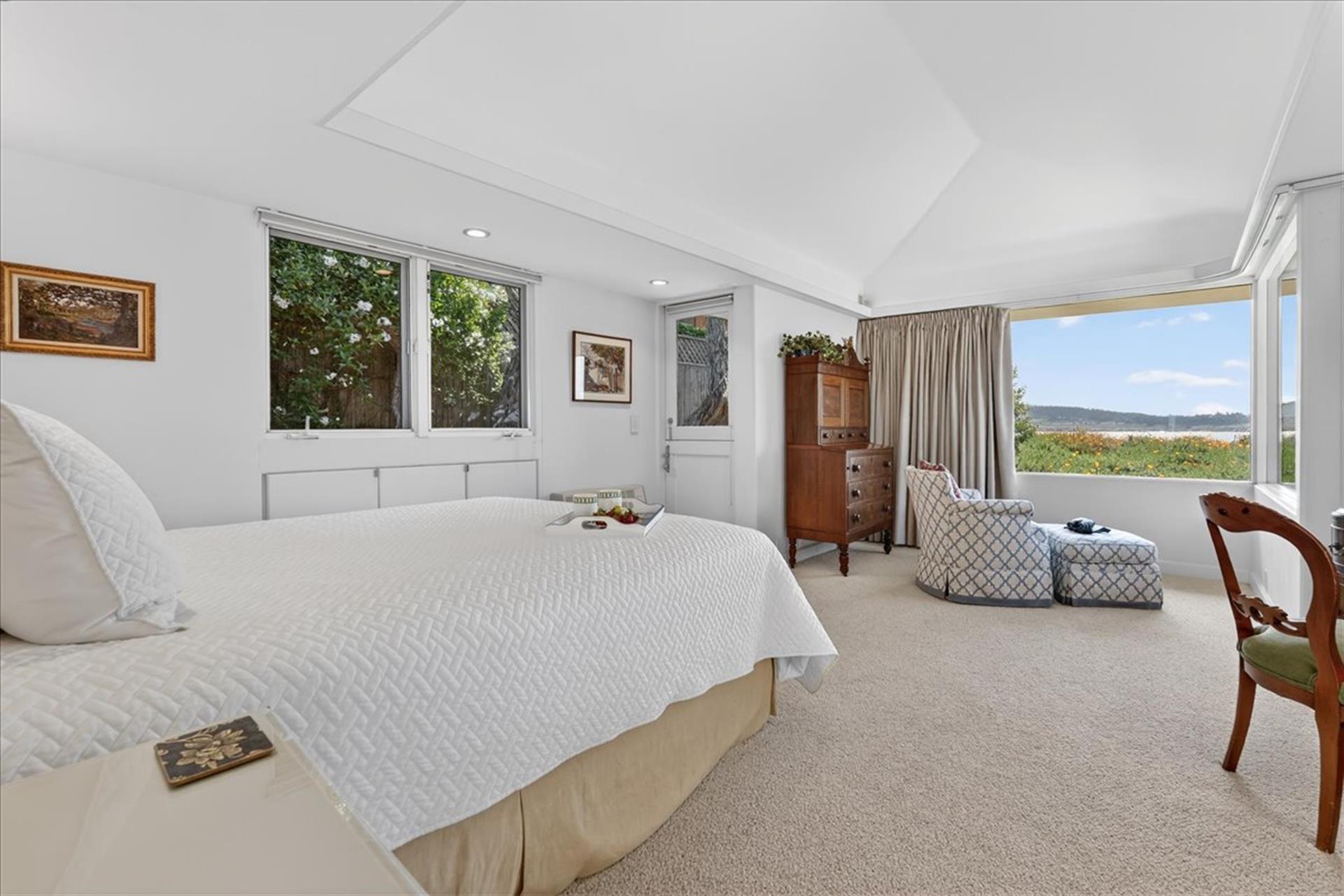 Primary Suite  Bedroom 1 has Beach and Ocean Views