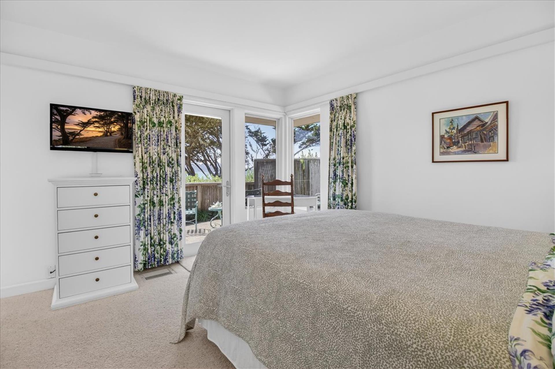 Bedroom 2 has a TV and Oceanview Patio