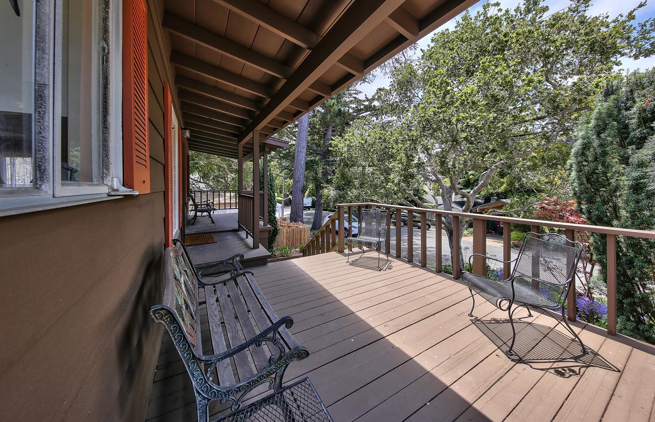 Elevated Front Deck Near Entry