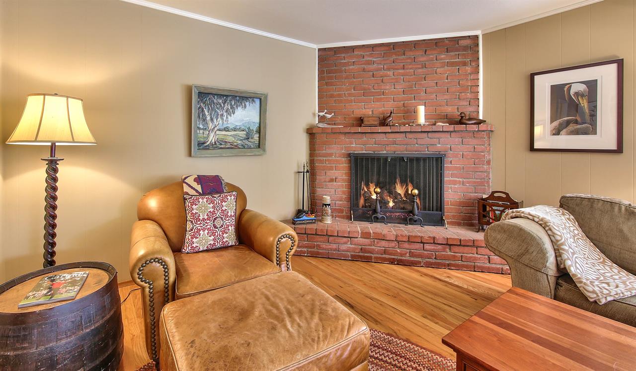 Living Room with Plush Sectional, TV and Gas Fireplace