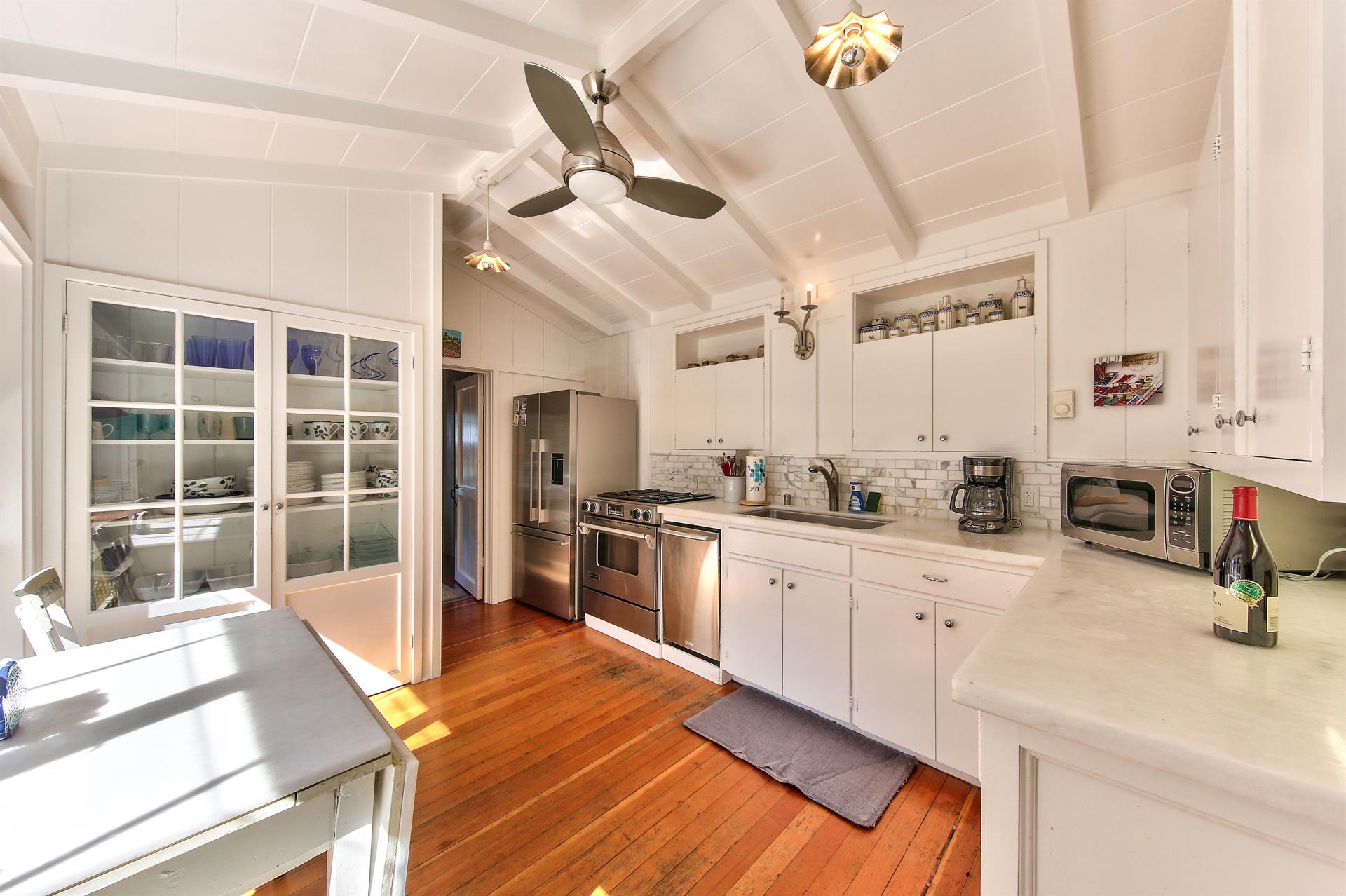 Sunny Kitchen with Stainless Steel Appliances