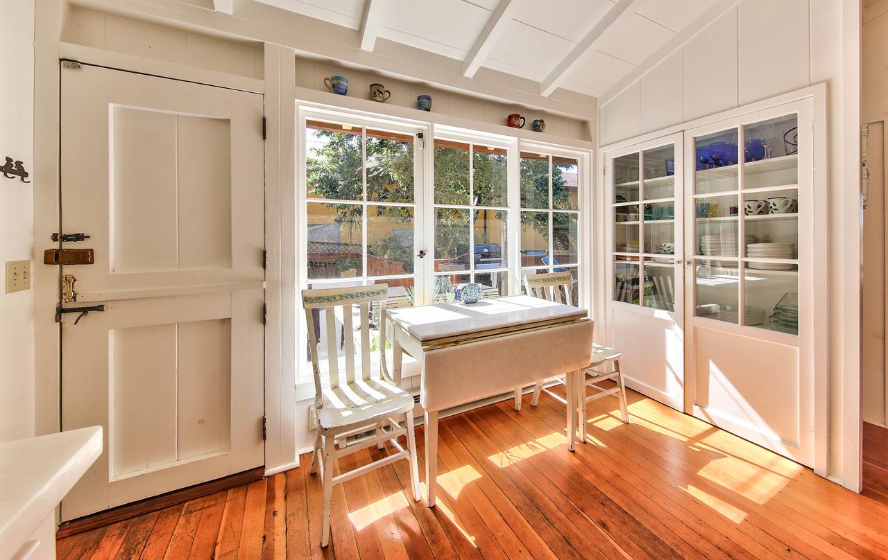 Kitchen Has Direct Access to Deck and Patio