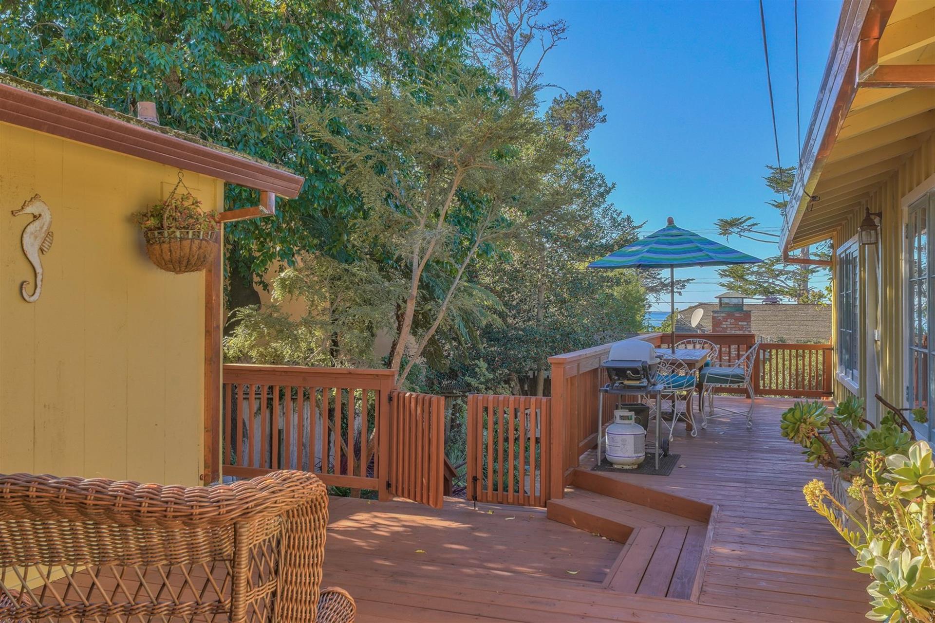Deck Space Between Main House and Detached Guest Cottage