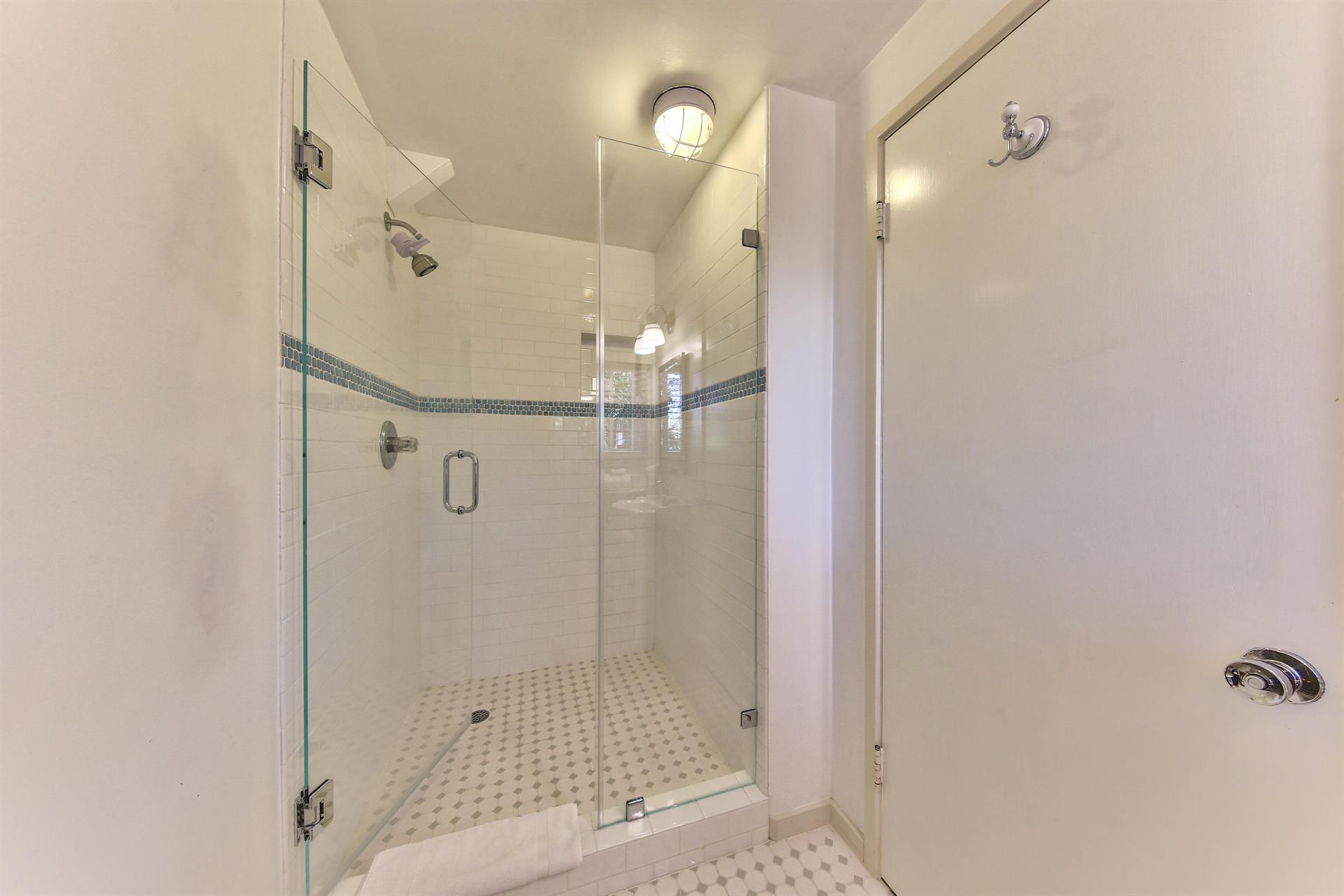 Full Bathroom in Guest Cottage with Standing Shower