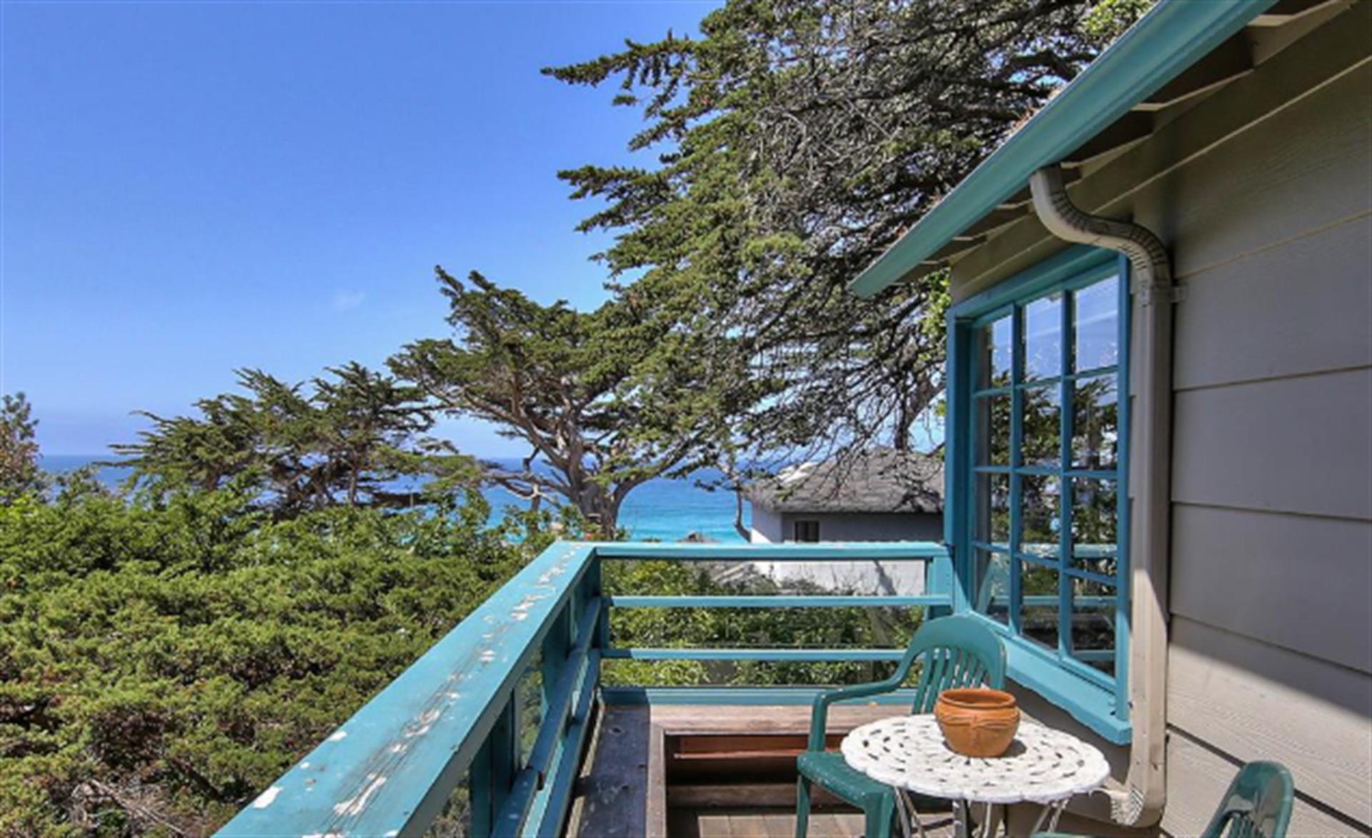 A Peek of the Ocean Through the Trees, Just One Block Away