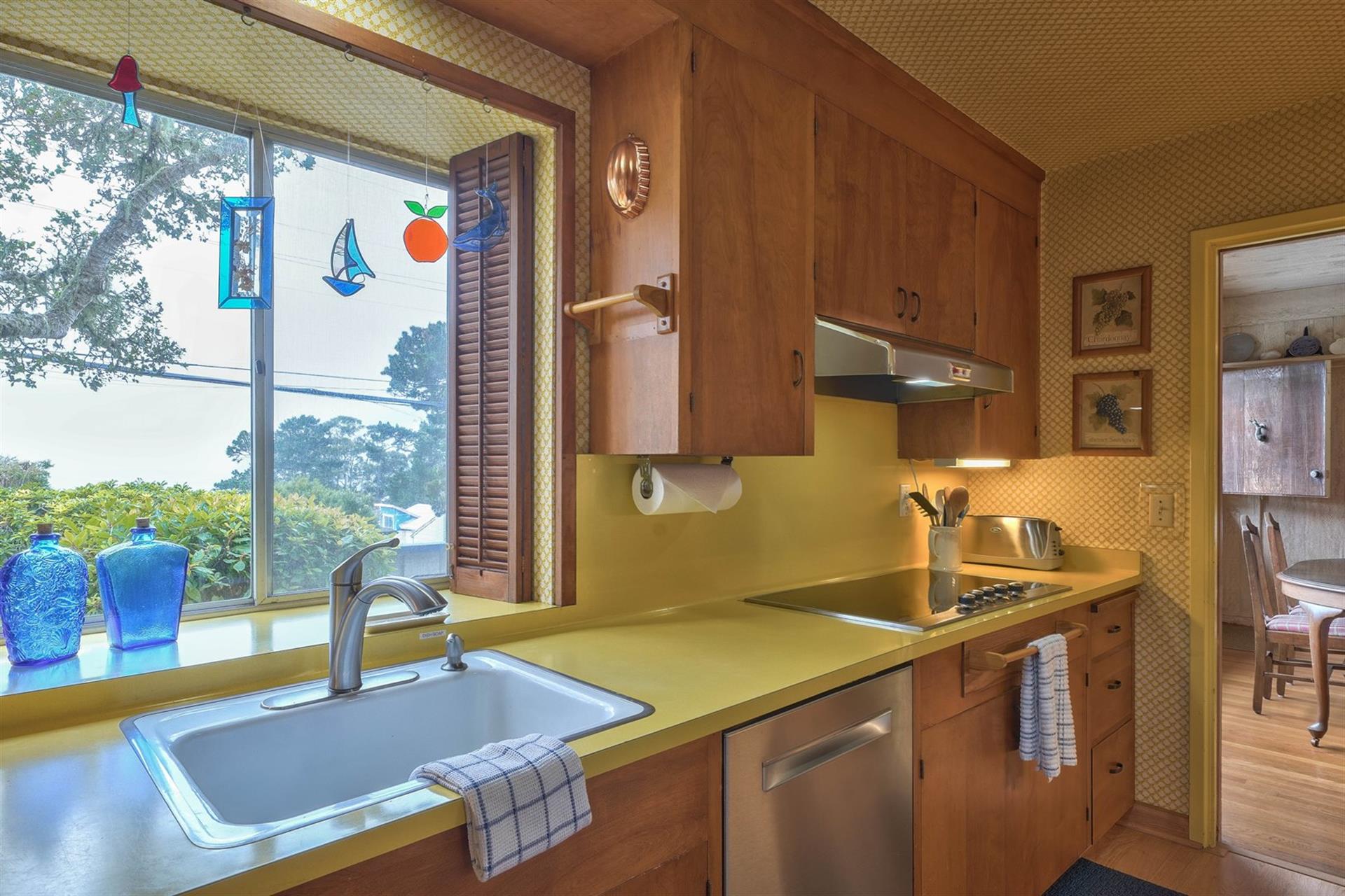 Fully Equipped Kitchen with a Mix of Vintage and Modern Elements