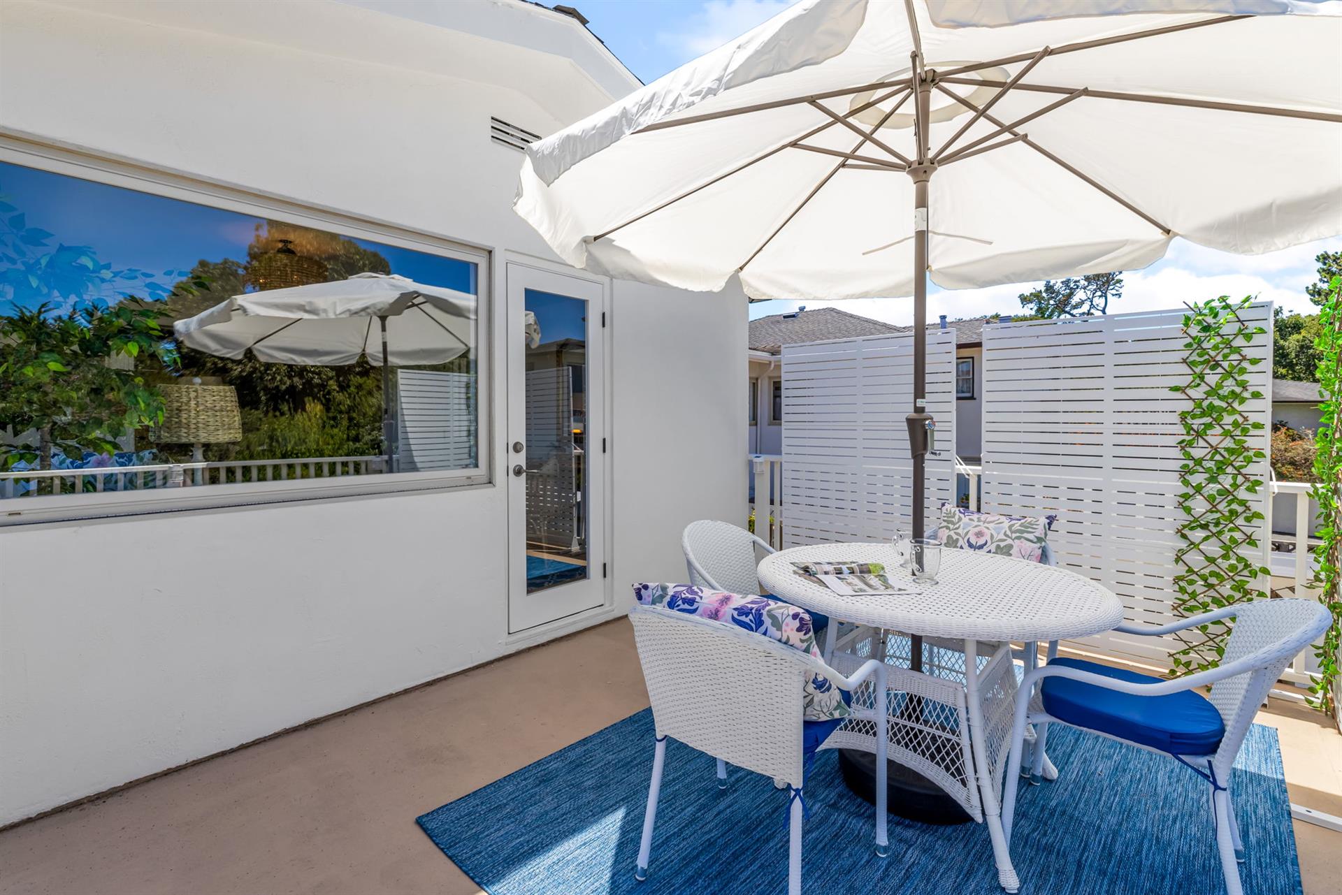 Balcony Off the Sun Room has a Distant Bay View