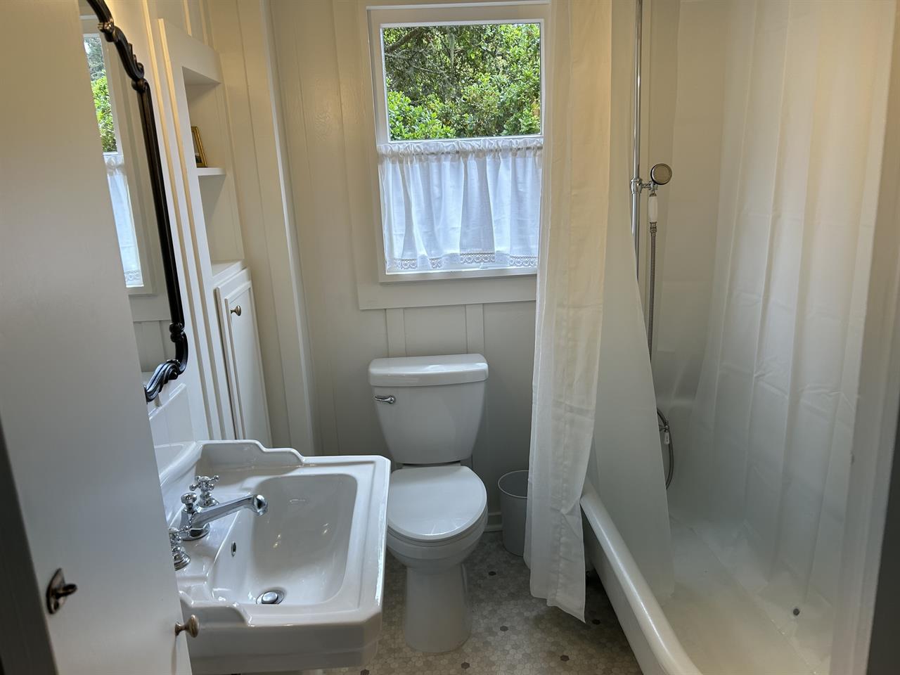 Upstairs Bathroom, ShowerOverClawfootBathtub