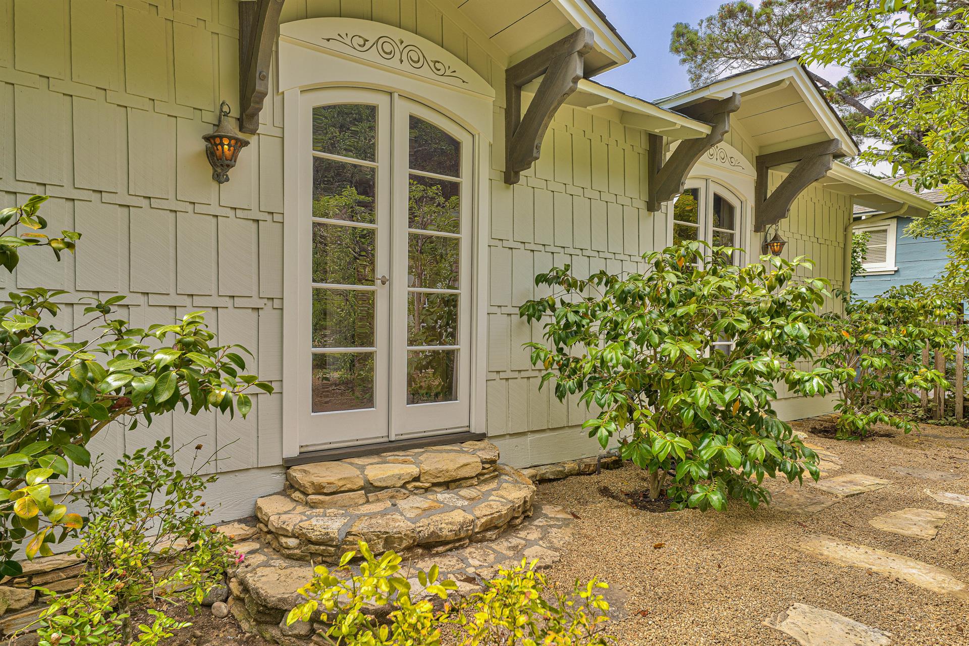 A Lovely Garden Surrounds the Home