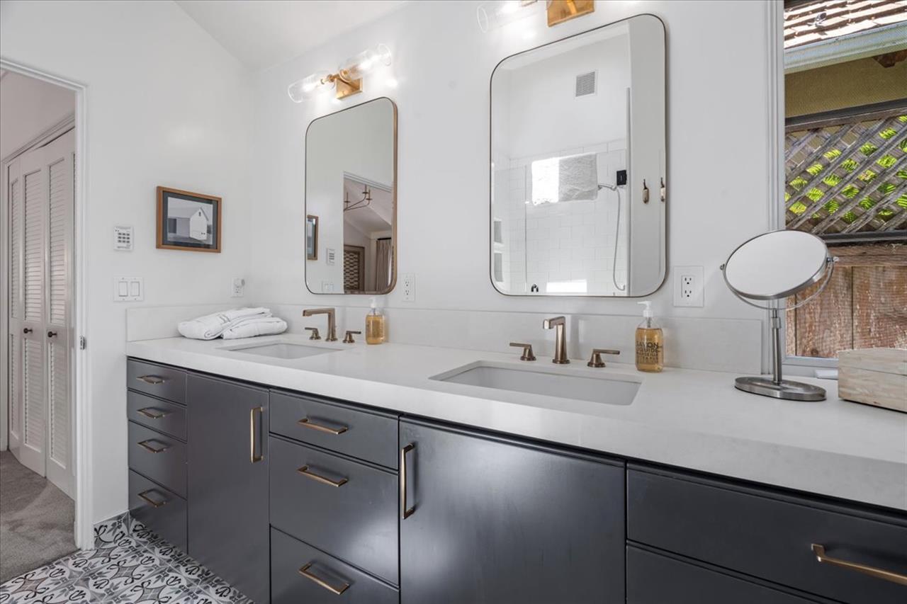 EnSuite Bath for Bedroom 1 has a Double Vanity