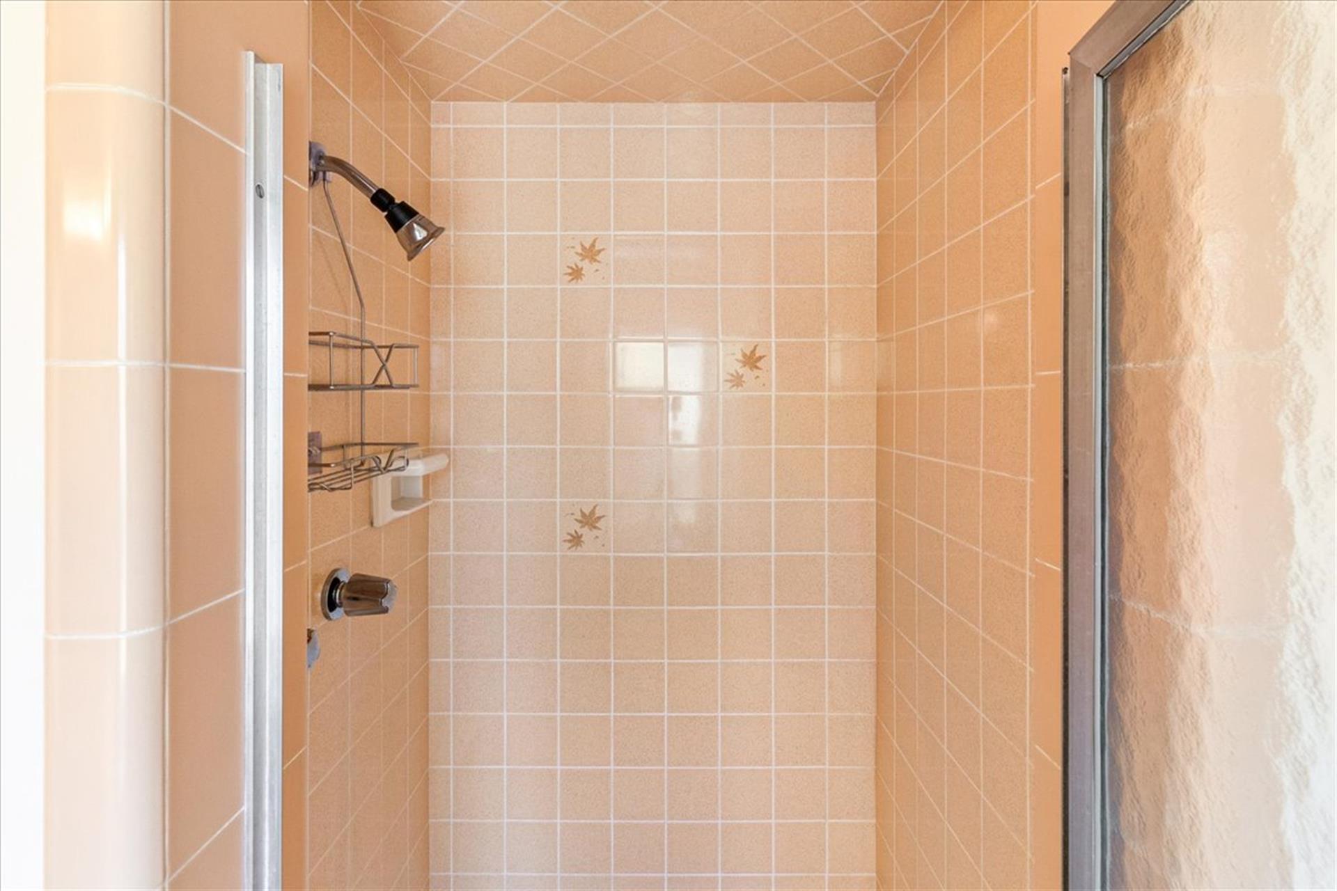 Full Hall Bath has a Standing Shower