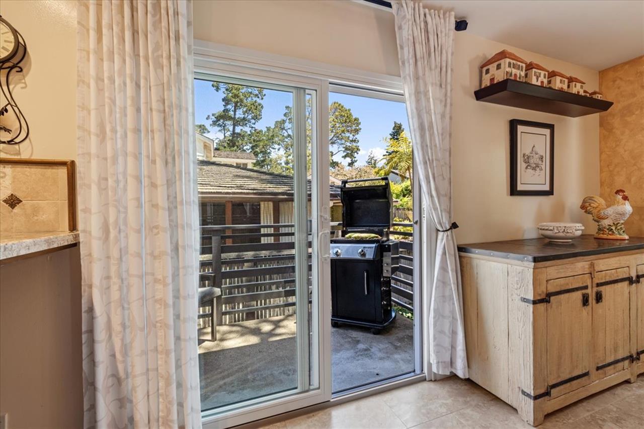 Balcony Off the Dining Area with the Gas BBQ Grill