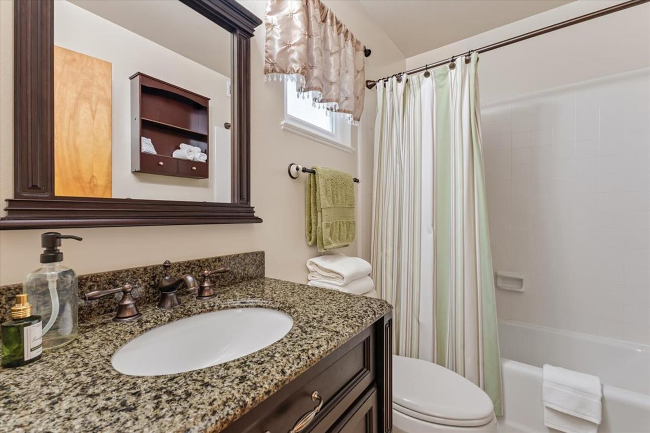 Hall Bathroom 2 with a Shower Over Tub Combination