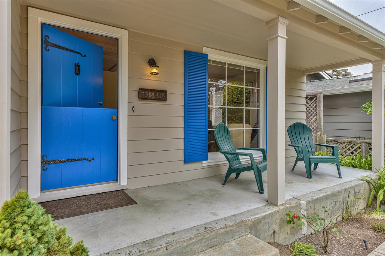 Cheerful Front Entry and Covered Porch