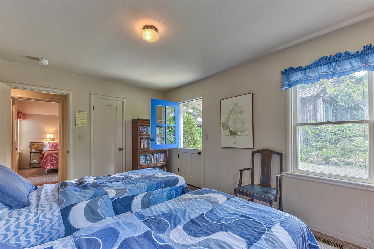 Bedroom 2, Two Twins, Direct Back Yard Access